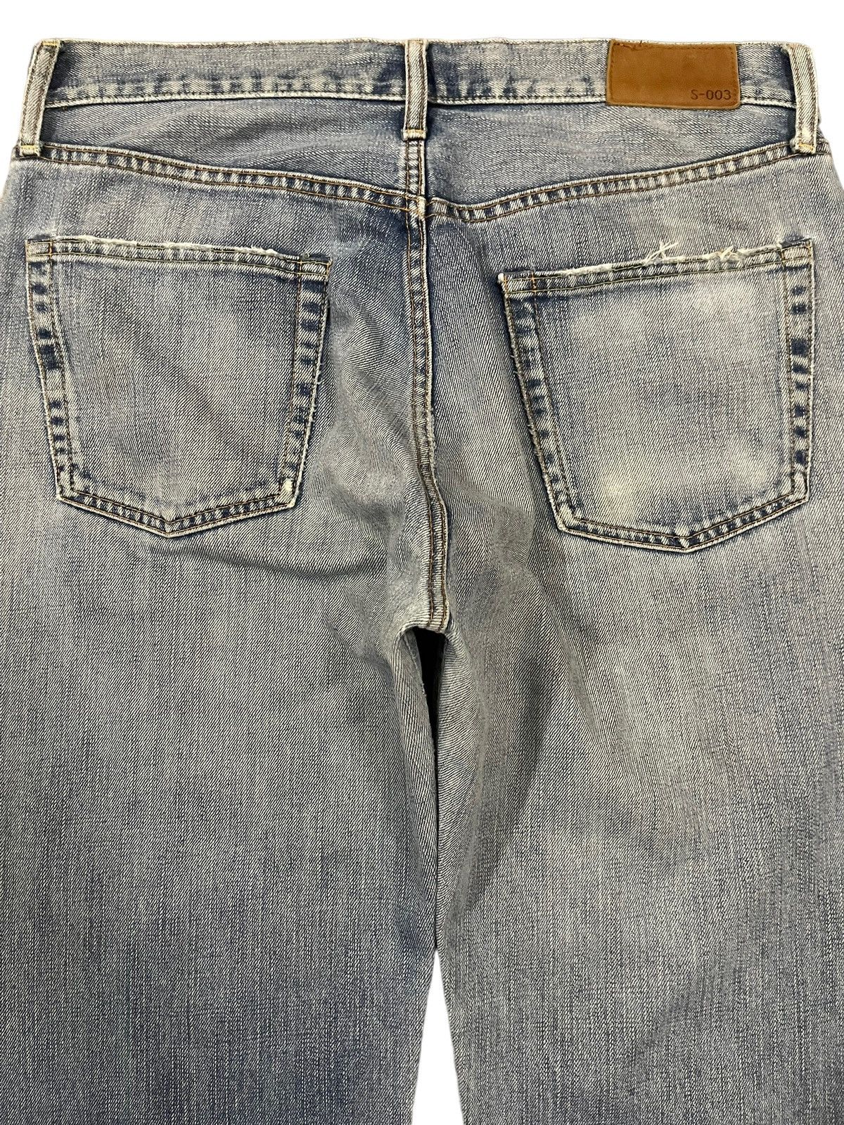 Uniqlo Vintage Japanese Uniqlo Blue Wash Style Distress Baggy Jeans Size US 34 / EU 50 - 4 Thumbnail