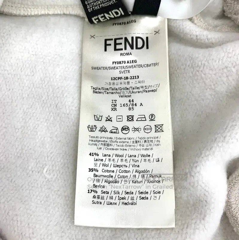 Fendi Fendi Beige Wool Women's Hoodie . Size L / US 10 / IT 46 - 8 Thumbnail