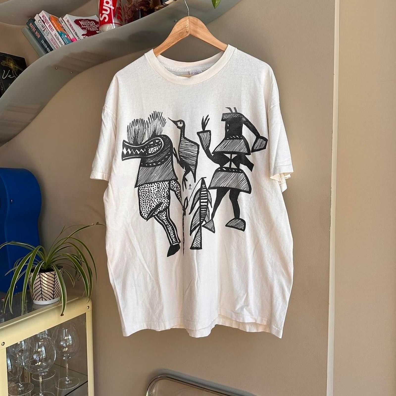 Fruit Of The Loom × Vintage Vintage’s Egyptian Hieroglyphics Art Shirt Size US XL / EU 56 / 4 - 1 Thumbnail
