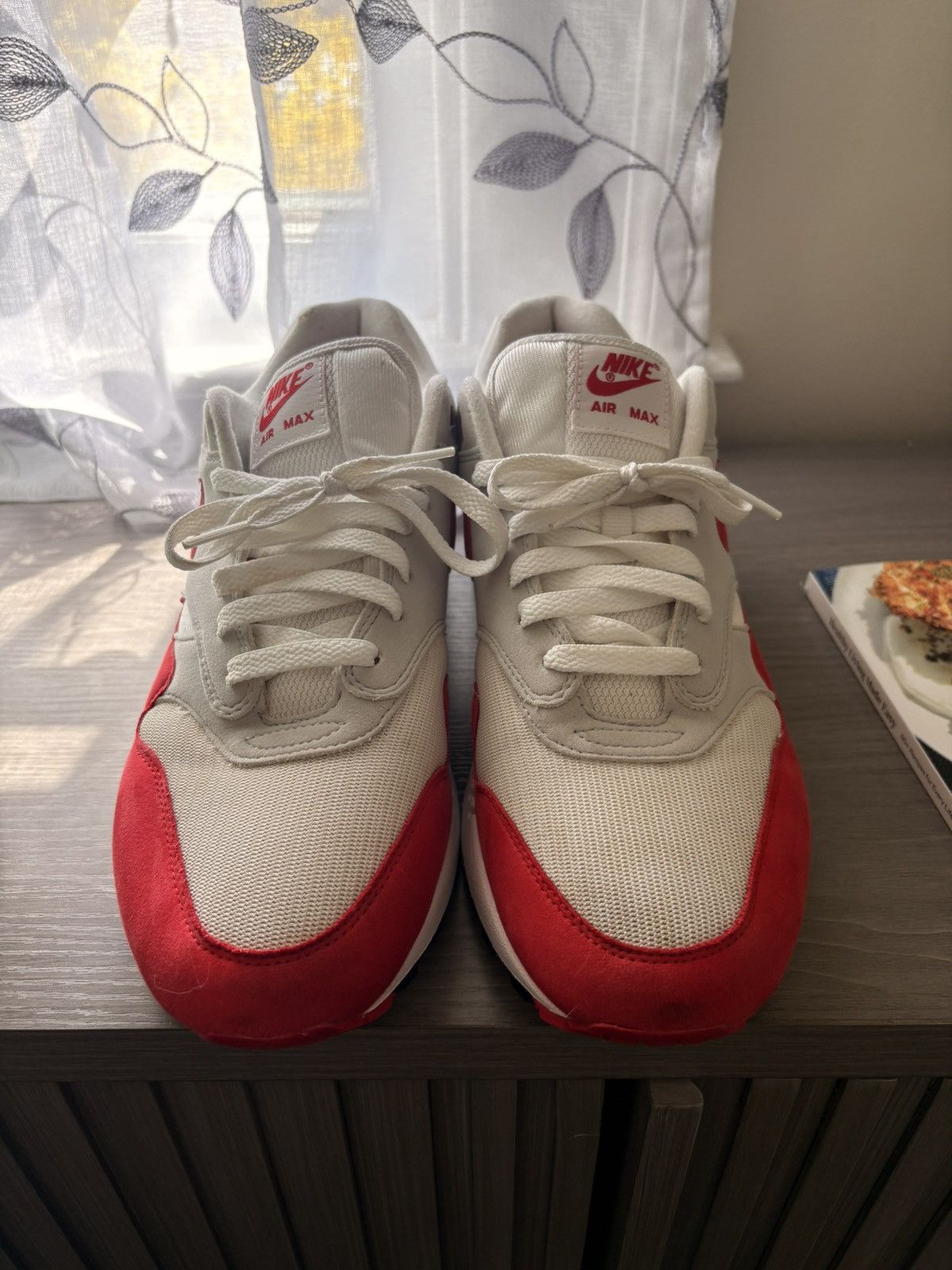 Nike Nike Air Max 1 Anniversary Red 2017 Size US 11.5 / EU 44-45 - 2 Thumbnail