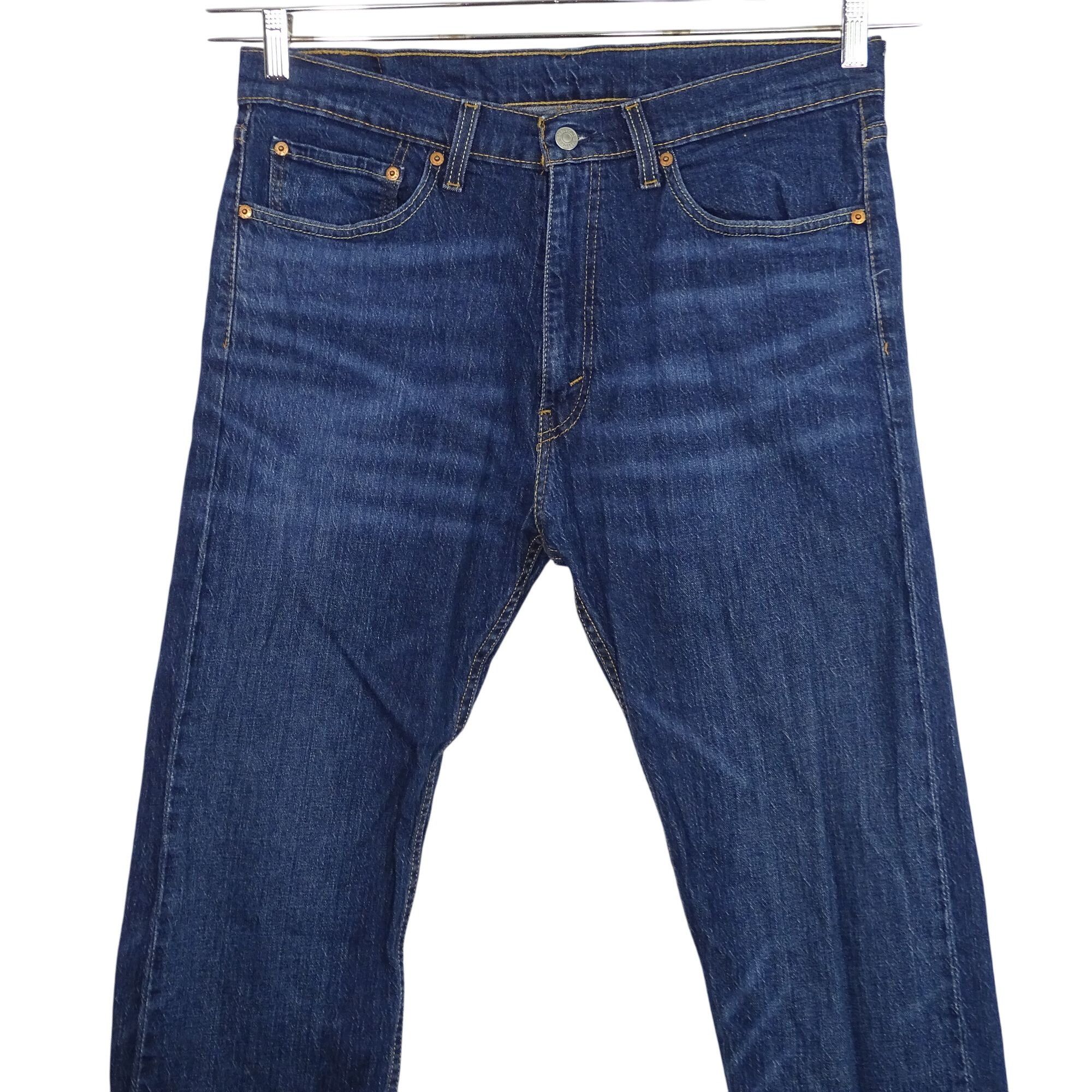 Levi's Levis 505 Straight Denim Jeans Men Size 34 x 34 Blue Dark Size US 34 / EU 50 - 2 Thumbnail