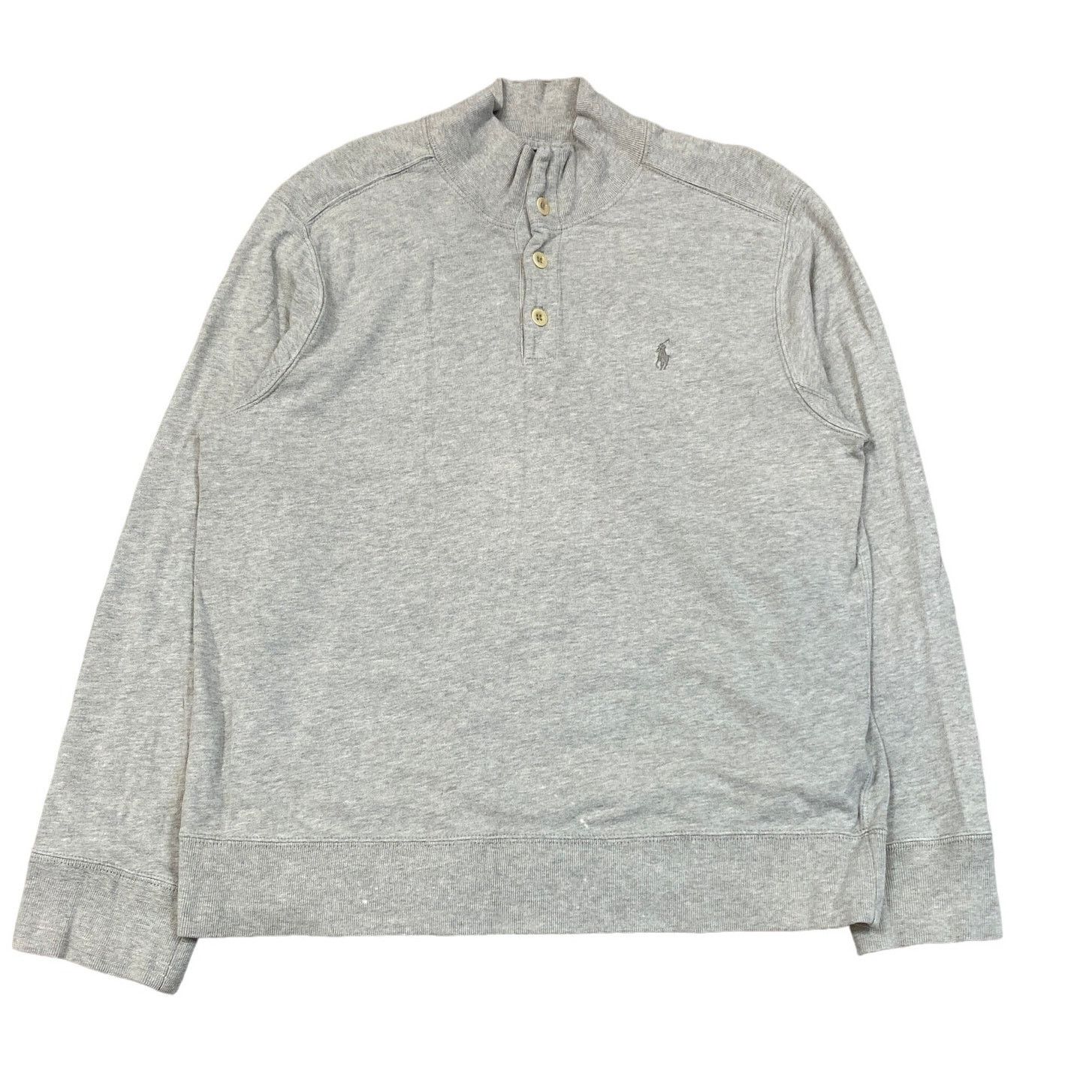 Polo Ralph Lauren × Vintage VTG Polo Ralph Lauren Henley 1/4 Button Sweater Men's XL Size US XL / EU 56 / 4 - 1 Thumbnail