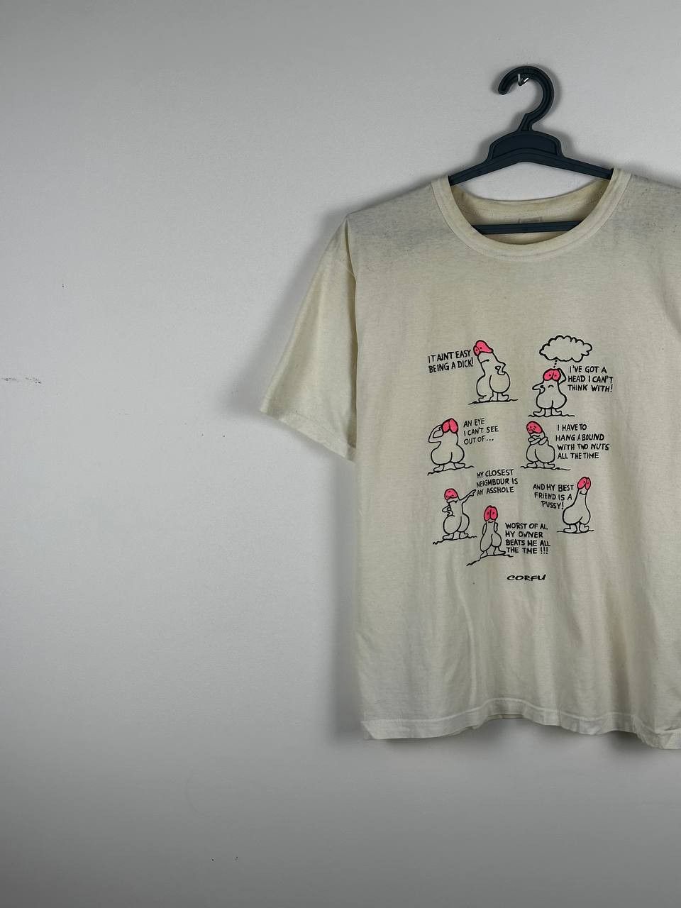 Vintage Vintage Y2K Humour Dick Problems Corfu Sex T Shirt Size US XL / EU 56 / 4 - 3 Thumbnail