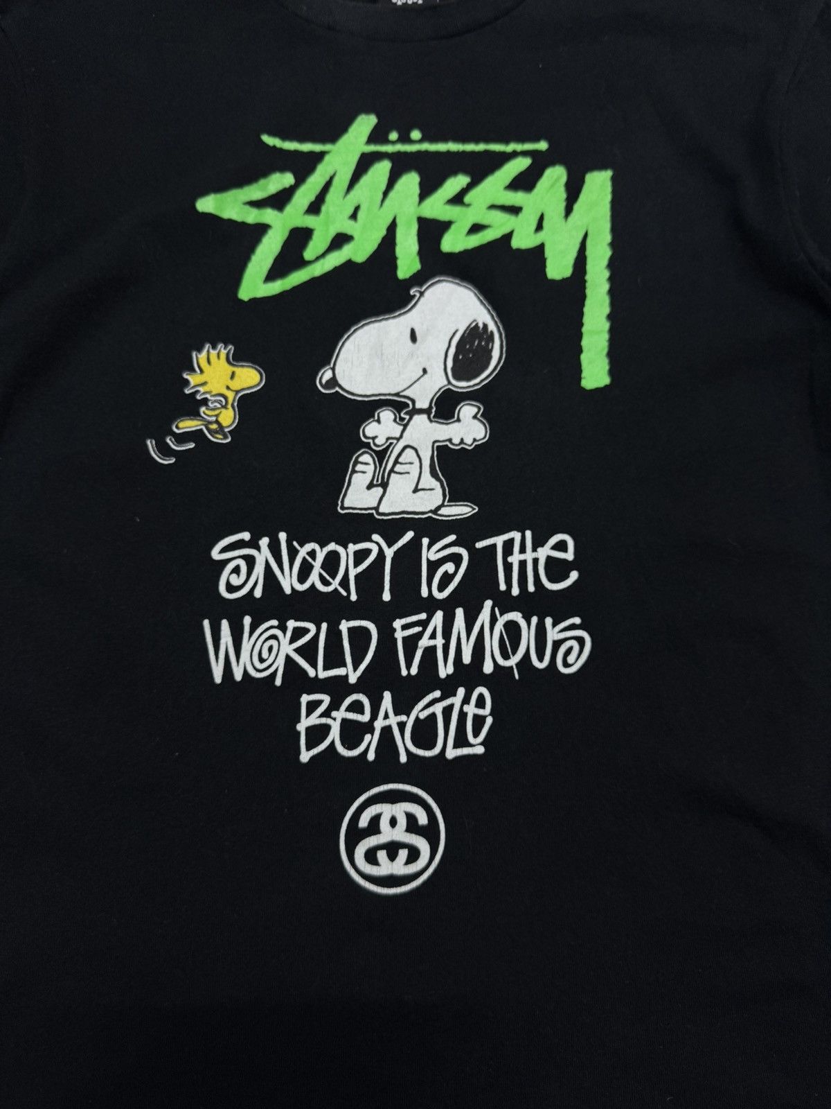 Stussy RARE STUSSY X SNOPPY VINTAGE PEANUTS BLACK TSHIRT Size US L / EU 52-54 / 3 - 5 Thumbnail