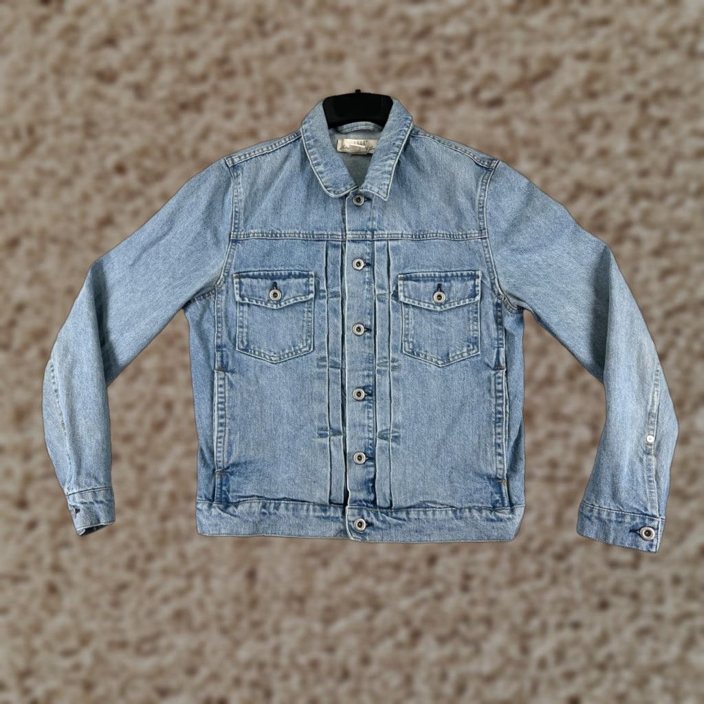 H&M VINTAGE H&M LOGG Jacket Womens M Denim Blue Button Up Cotton Casual 80s 90s Size M / US 6-8 / IT 42-44 - 1 Thumbnail