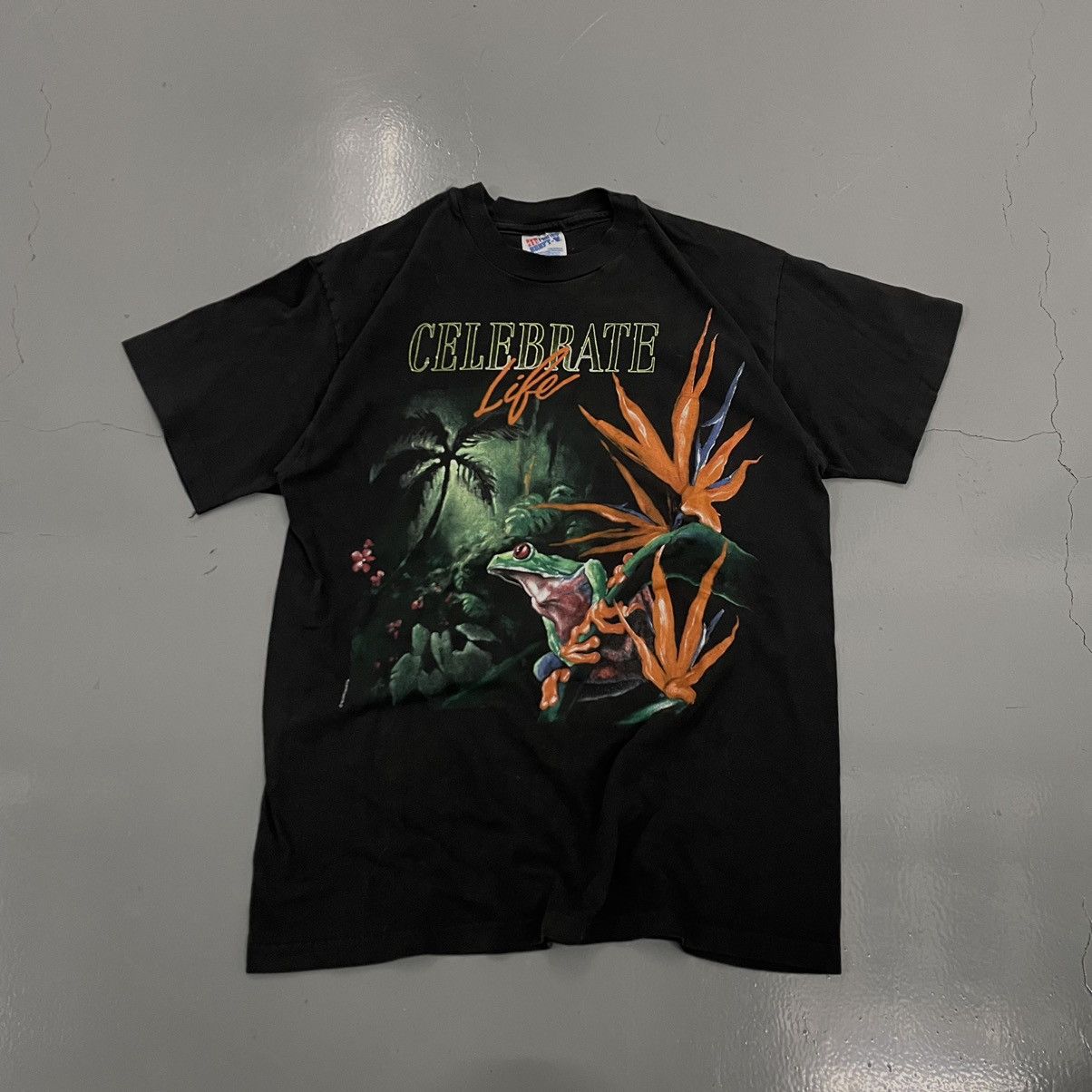 Vintage Crazy vintage 90s frogs earth nature mountain style tee | Grailed