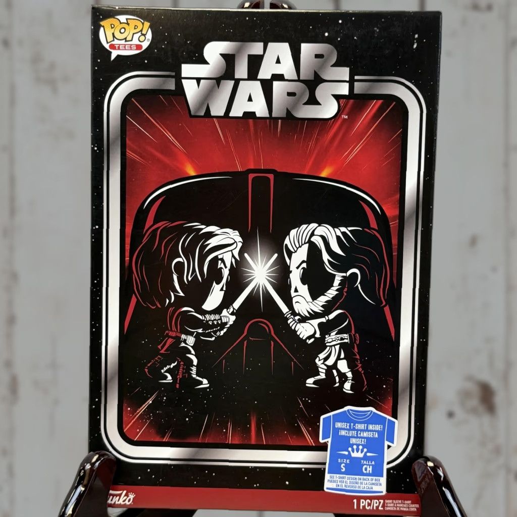 Star Wars Star Wars Shirt Unisex Small Black Graphic Print Tee Anakin Vs Obi Wan Pop Boxed Size US S / EU 44-46 / 1 - 1 Thumbnail