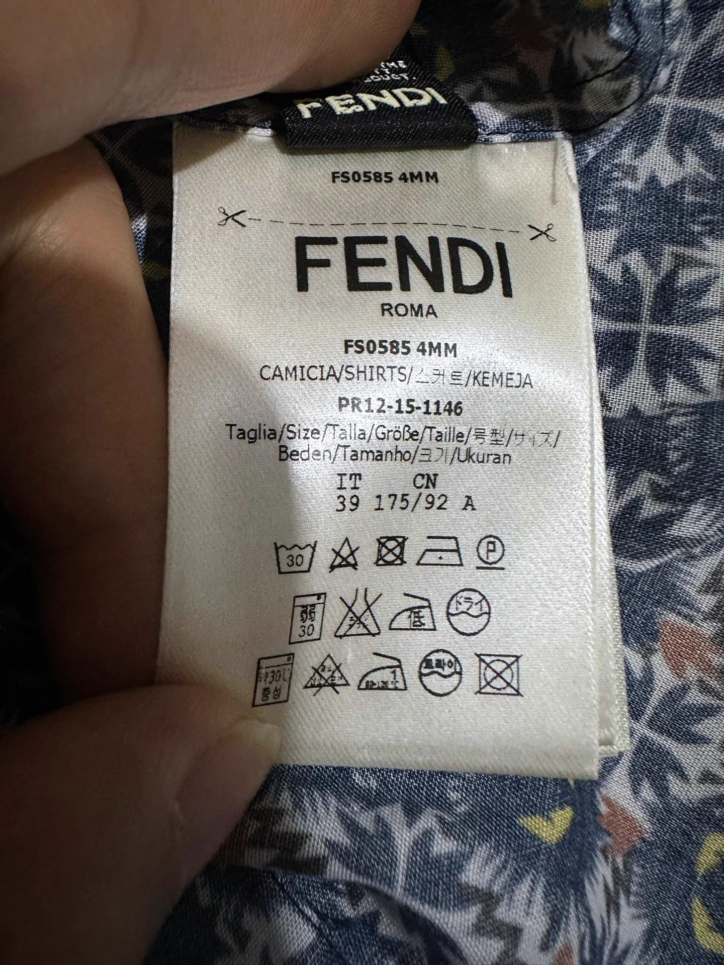 Fendi FENDI Devil Eye Runway Print Shirt Jacket Men's Size US M / EU 48-50 / 2 - 7 Thumbnail