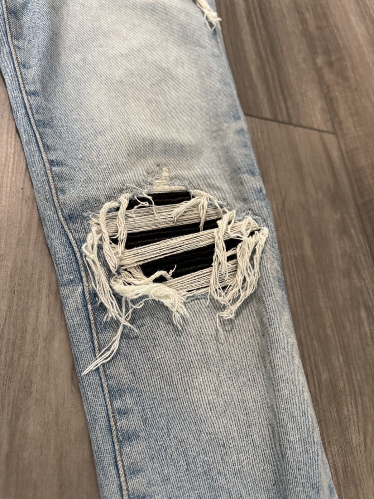 Amiri Amiri MX1 Skinny Blue Black Patch Size US 26 / EU 42 - 5 Thumbnail