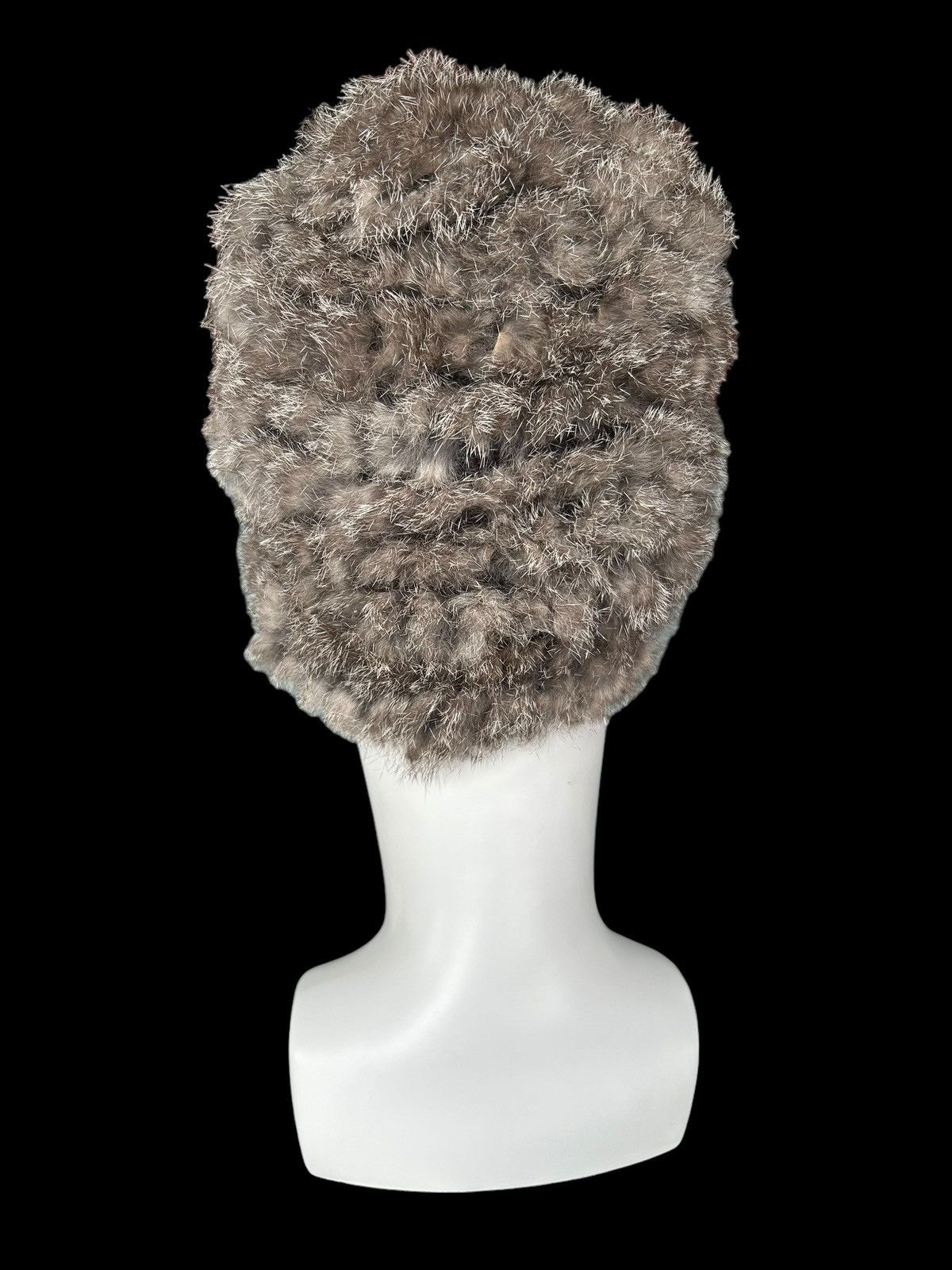 14th Addiction × Hysteric Glamour × Japanese Brand Punk Bondage Style Fur Mohair Beanie Hats🎌 Size ONE SIZE - 3 Thumbnail