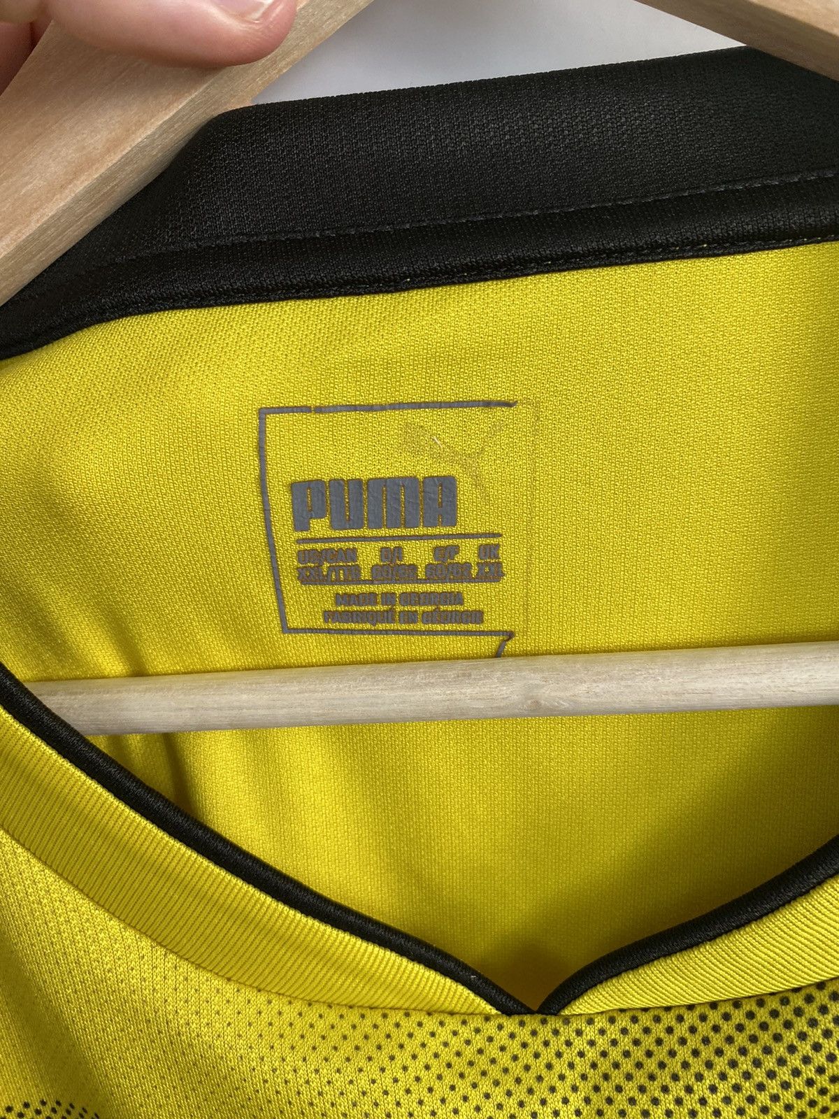 Puma 🇩🇪 Vintage Y2K Puma Borussia Dortmund BVB Soccer Jersey Size US XXL / EU 58 / 5 - 7 Thumbnail