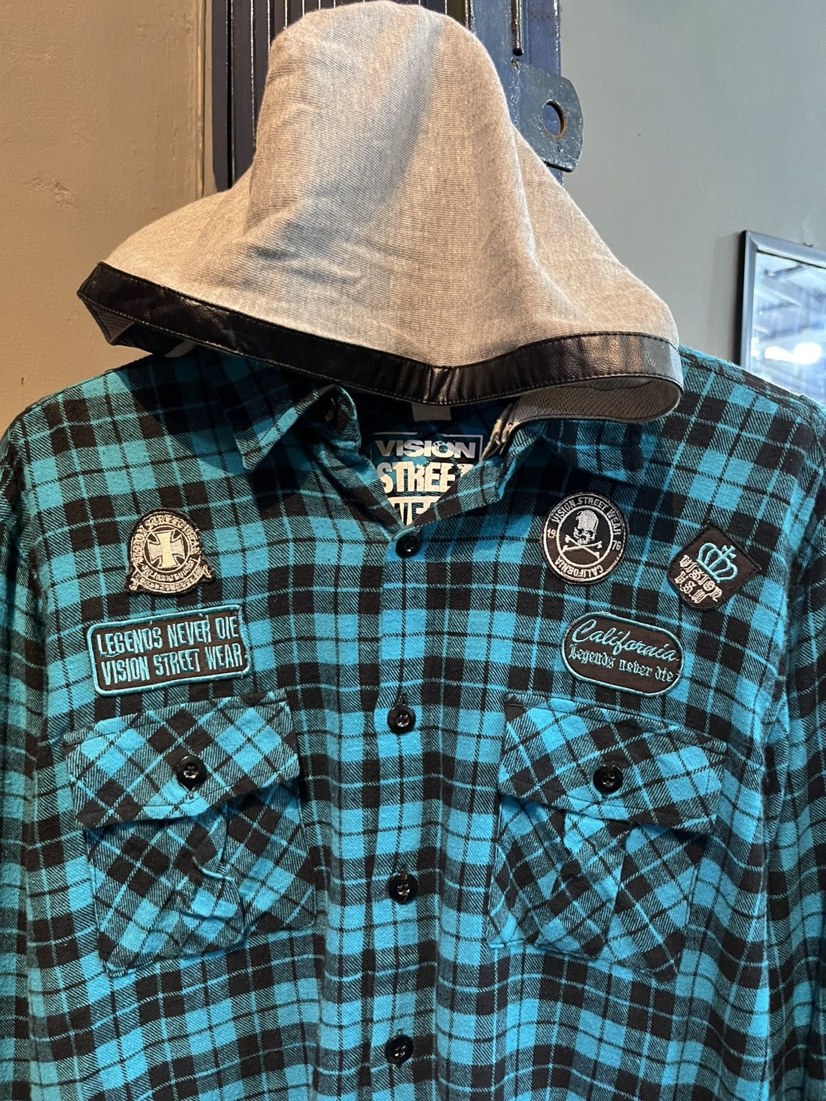 Vision Streetwear Vintage flannel vision street wear 90s button ups shirt Size US M / EU 48-50 / 2 - 3 Thumbnail
