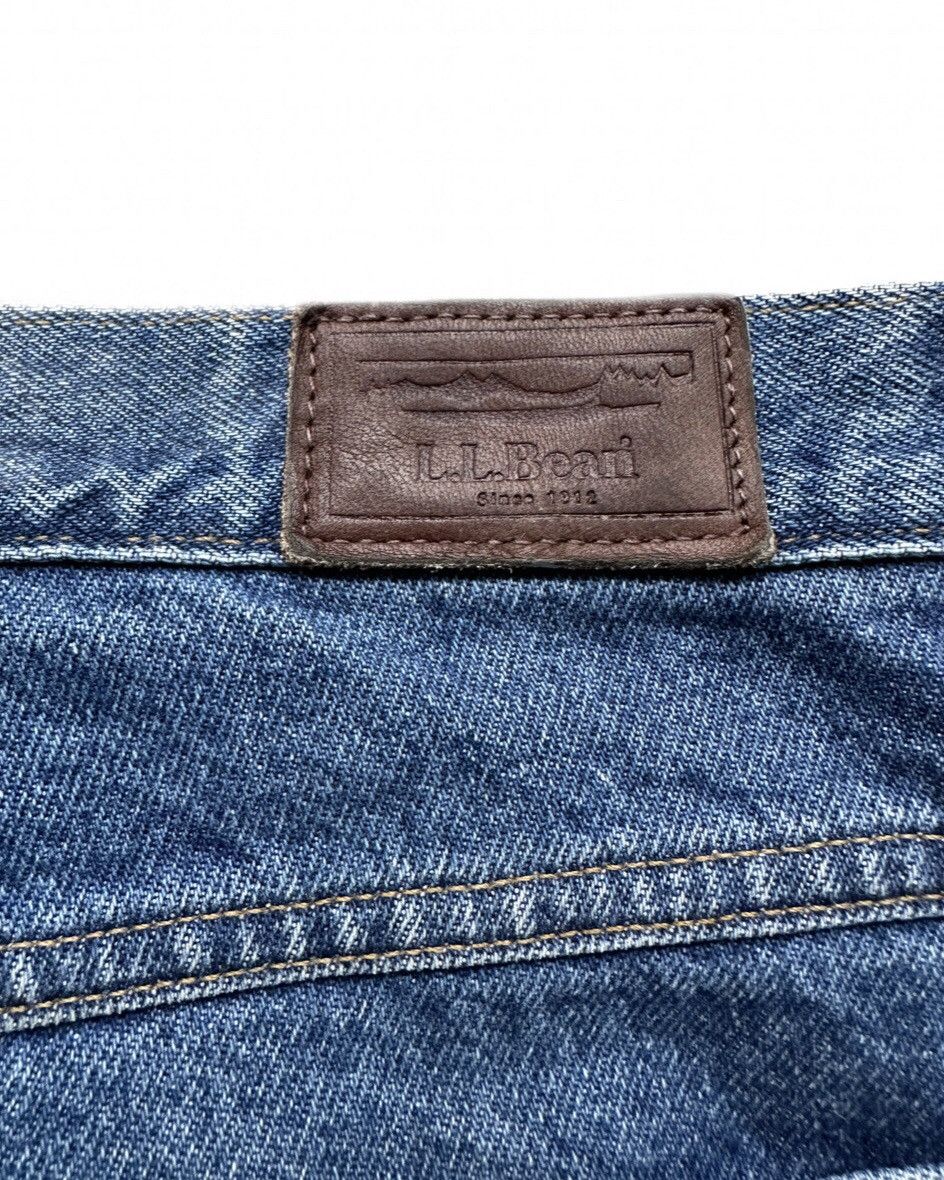 L.L. Bean Vintage 90s L.L. Bean Jeans Blue Classic Fit Flannel Lined Size US 31 - 11 Thumbnail