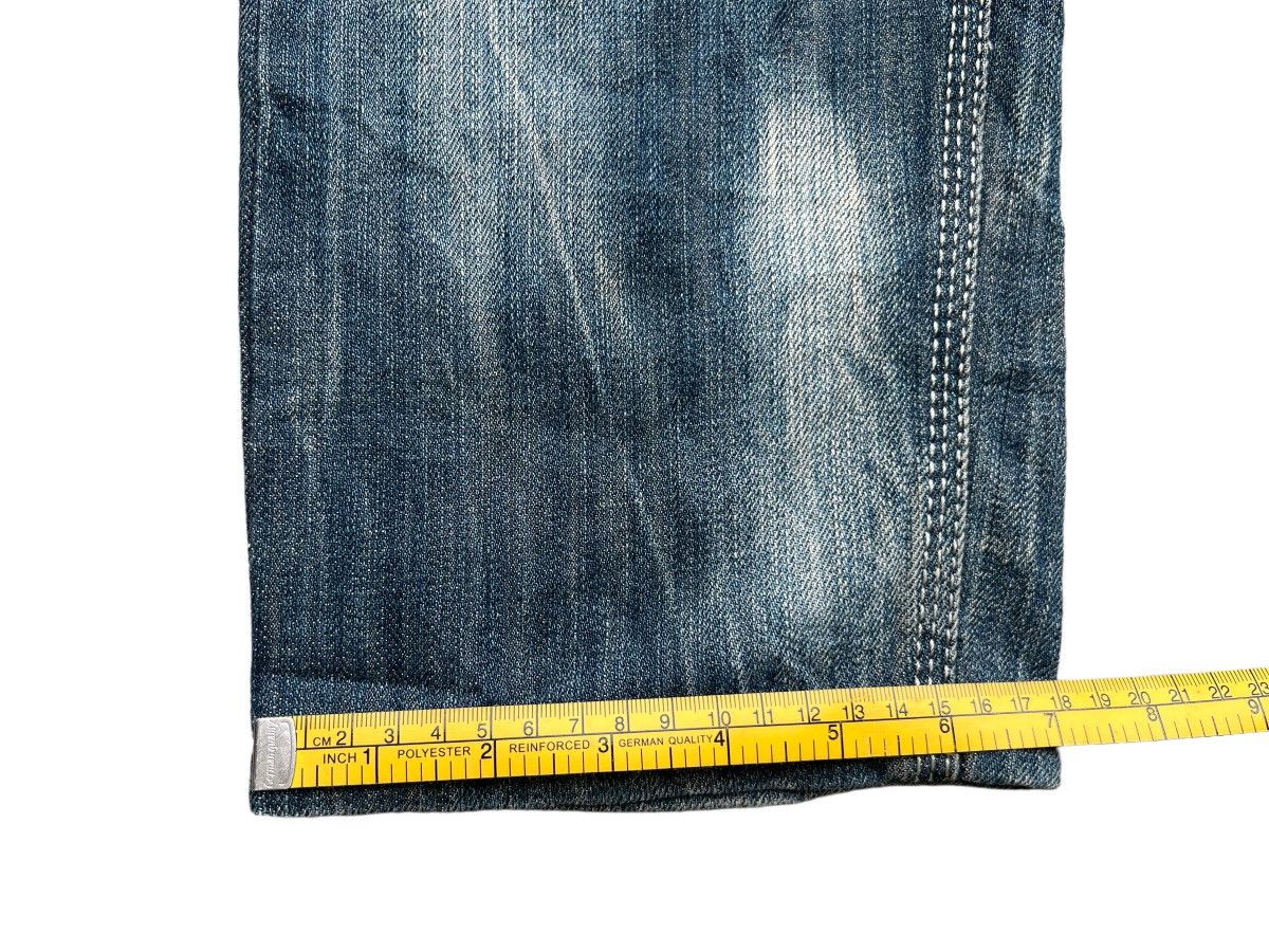 Japan Distressed Patchwork Mudwash Denim Jeans 33x28