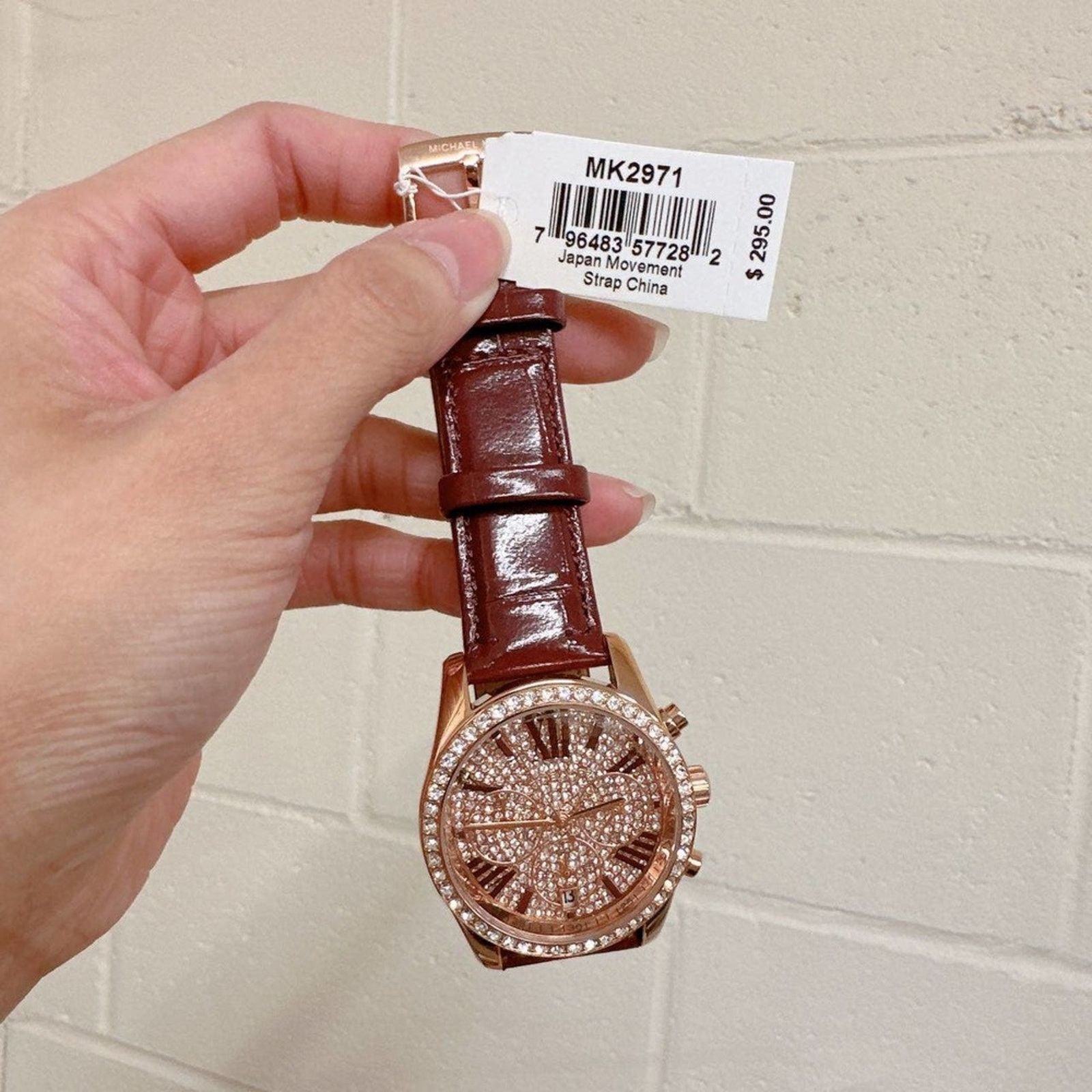 Michael Kors Michael Kors MK2971 Lexington Pave Rose Gold Tone Crocodile Size ONE SIZE - 5 Thumbnail