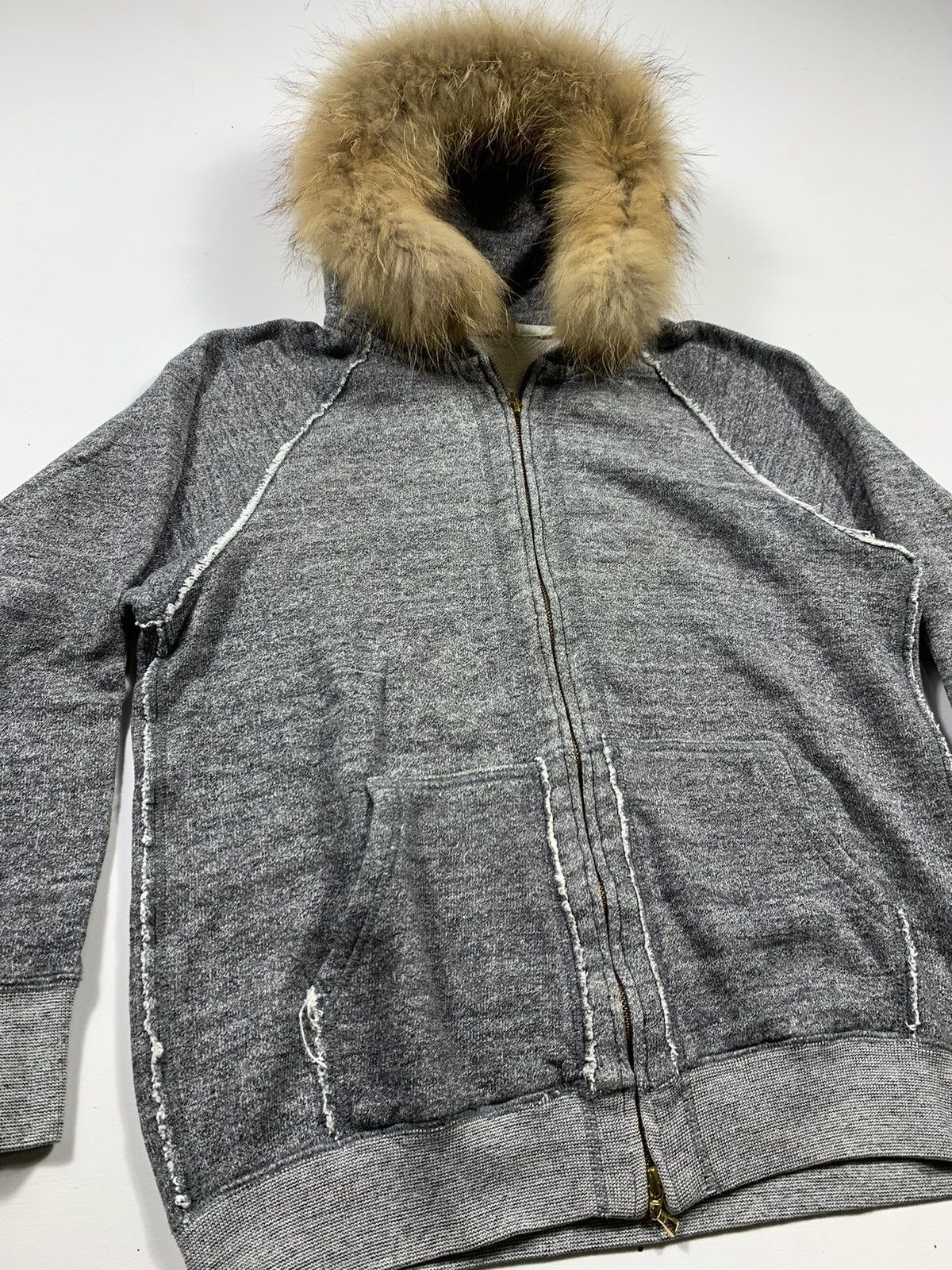 Hysteric Glamour × If Six Was Nine × Japanese Brand Sick Crazy Distressed Zip Fur Hoodie lgb style Size US M / EU 48-50 / 2 - 3 Thumbnail