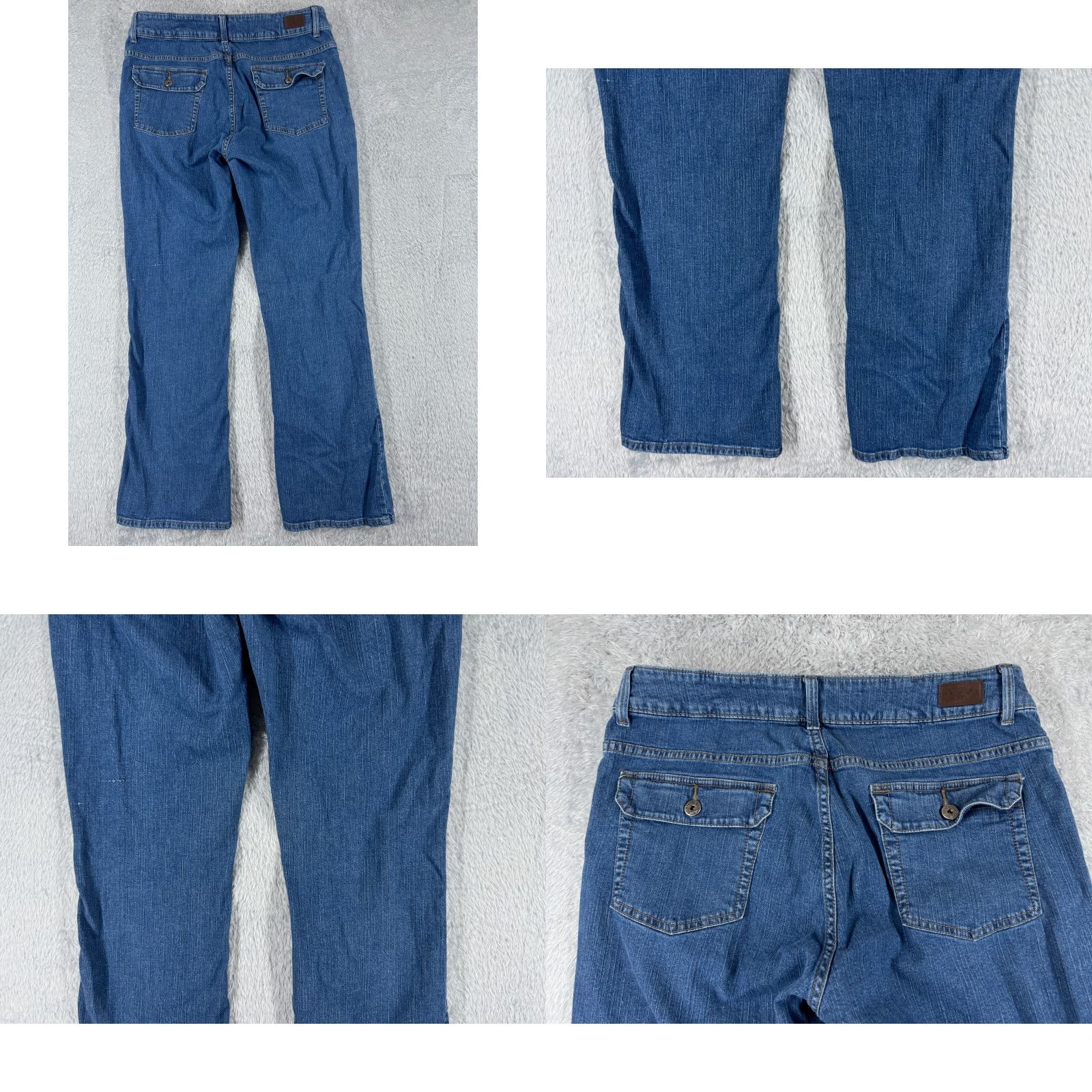 Lee Lee Blue Denim Jeans Bootcut 31x29 Regular Inseam 29 Mid Rise 5-Pocket Cotton Blend Womens Adult Jeans Size 24" / US 00 / IT 34 - 9 Thumbnail