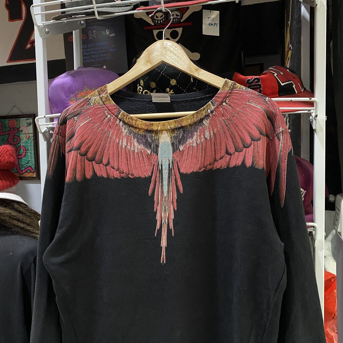 Marcelo Burlon Vintage Marcelo Burlon Wing Print Sweatshirt Size US S / EU 44-46 / 1 - 3 Thumbnail