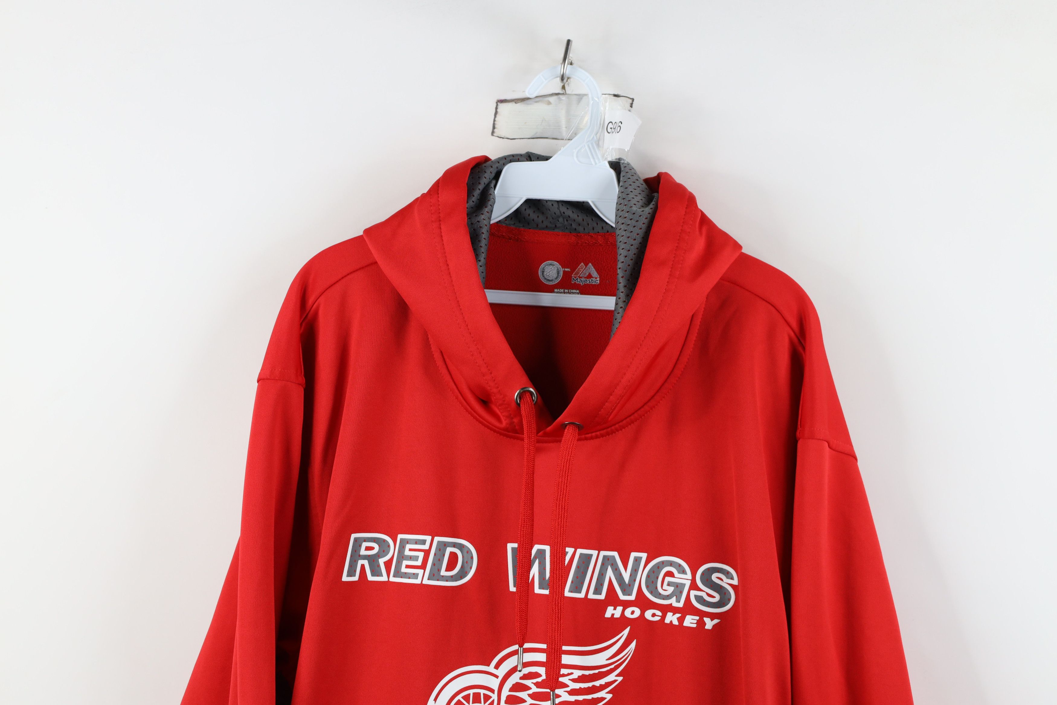 Majestic Majestic Detroit Red Wings Hockey Hoodie Sweatshirt Red Size US XL / EU 56 / 4 - 2 Thumbnail