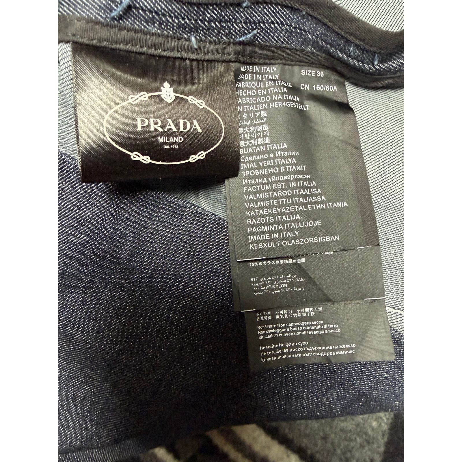 Prada Prada Denim Mini Skirt size 36/4 US Size 27" / US 4 / IT 40 - 6 Thumbnail