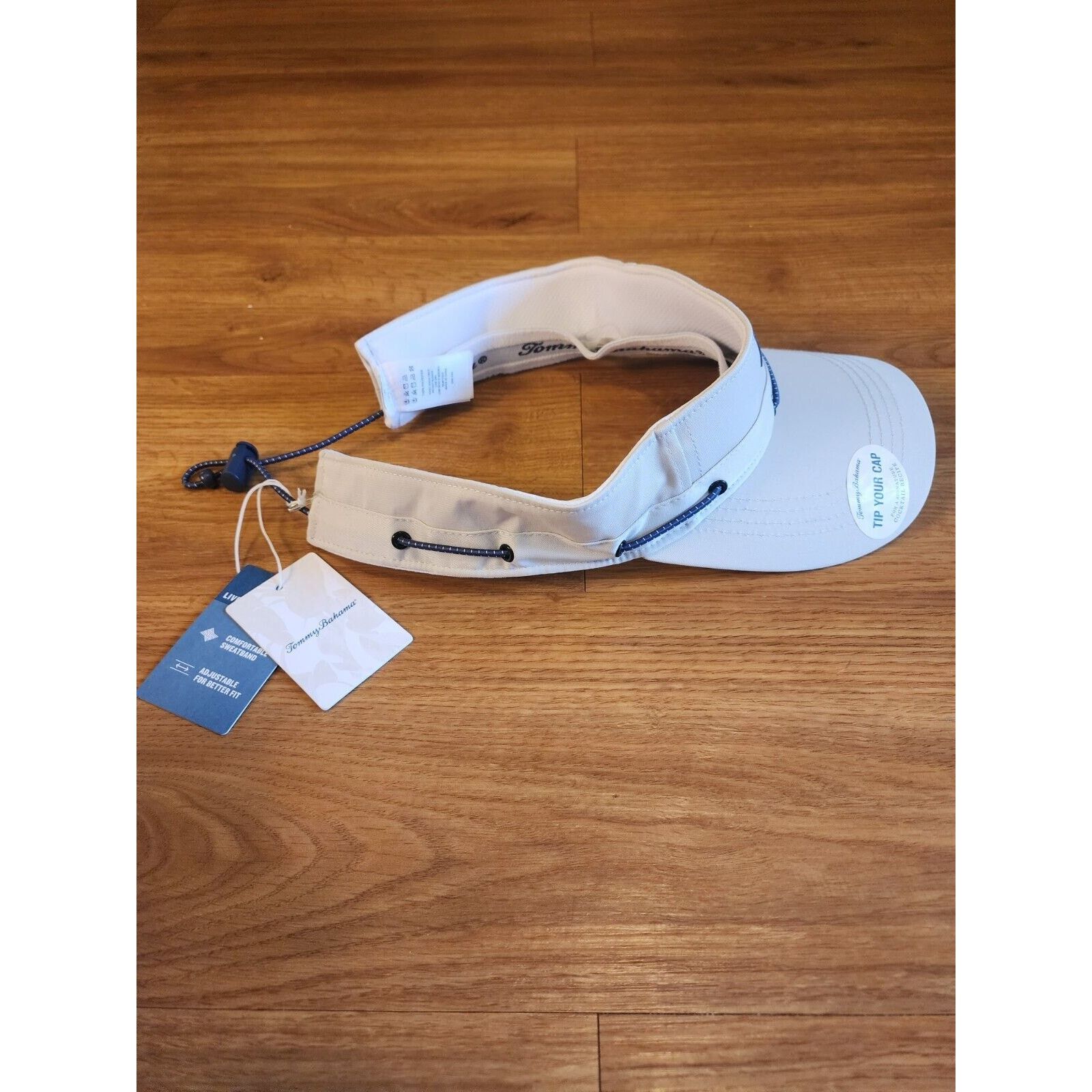 Tommy Bahama TOMMY BAHAMA VISOR HAT OFF WHITE MARLIN ADJUSTABLE CAP Size ONE SIZE - 3 Thumbnail