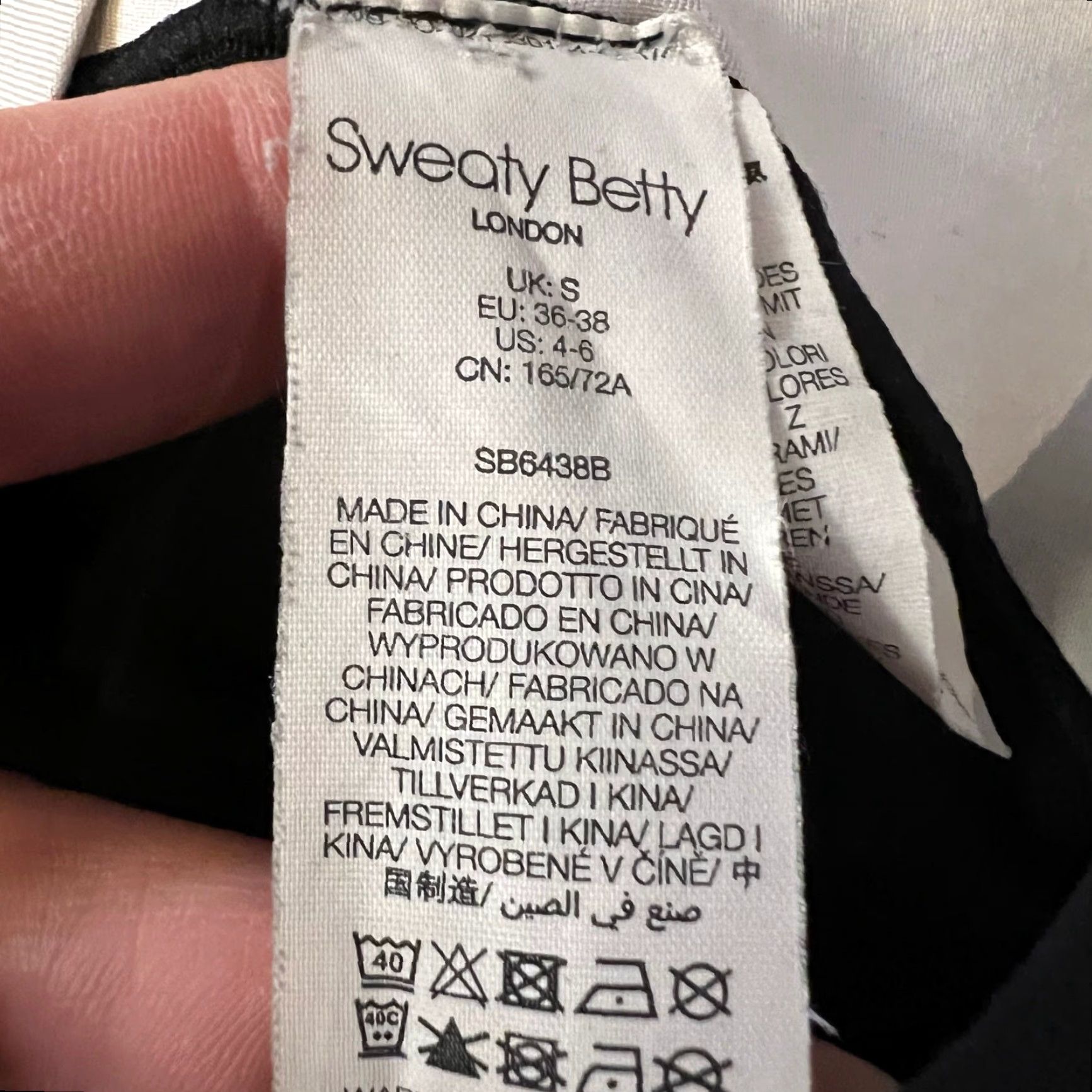 Sweaty Betty Sweaty Betty Leggings Women Small Stripe High Rise Cropped Pants S Black Womens Size 28" / US 6 / IT 42 - 5 Thumbnail