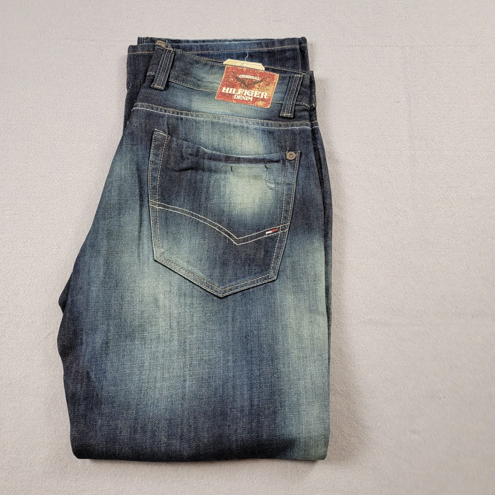 Tommy Hilfiger Tommy Hilfiger Denim Destruction Abrasion Blue Mens Sz 34x32 Size US 36 / EU 52 - 3 Thumbnail