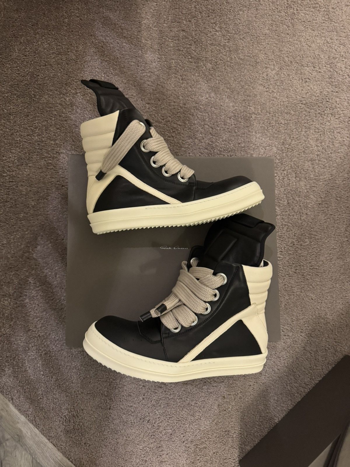 Rick Owens Rick Owens Geobaskets Jumbo Lace Size US 10 / EU 43 - 1 Thumbnail