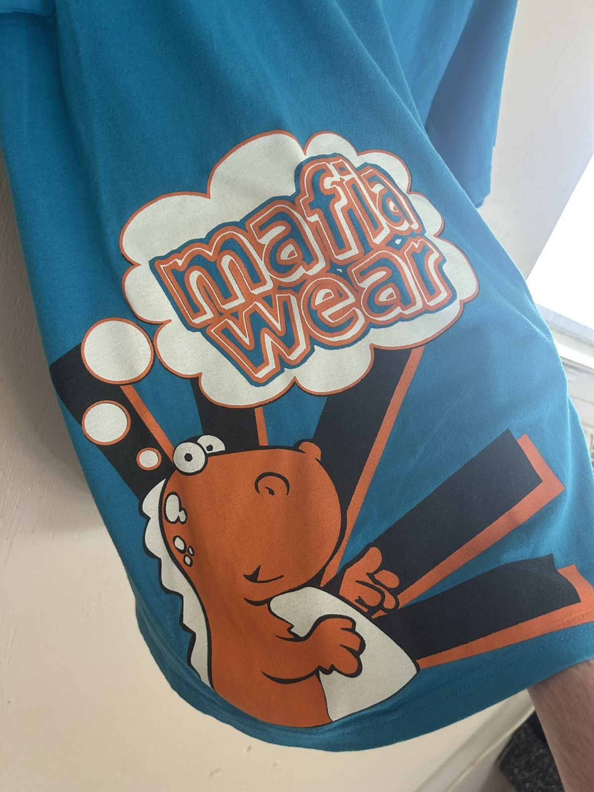 Vintage Vintage Mafia Wear Dinosaur Cartoon Graphic T-shirt Size US S / EU 44-46 / 1 - 3 Thumbnail