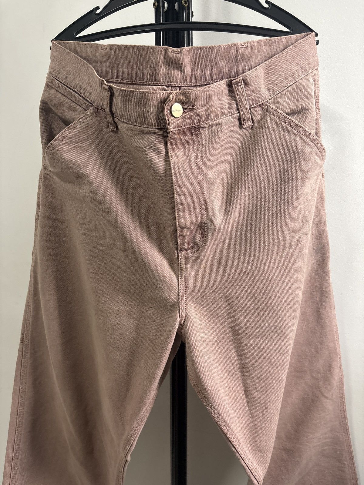 Carhartt Wip Carhartt WIP Single Knee Pants Pink 33x32 Size US 33 - 2 Thumbnail