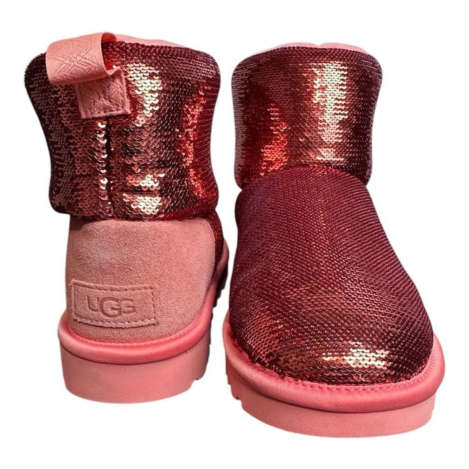 Ugg UGG Women's Classic Mini Mirror Ball Boots Pink Sequin Ankle Size US 8 / IT 38 - 5 Thumbnail