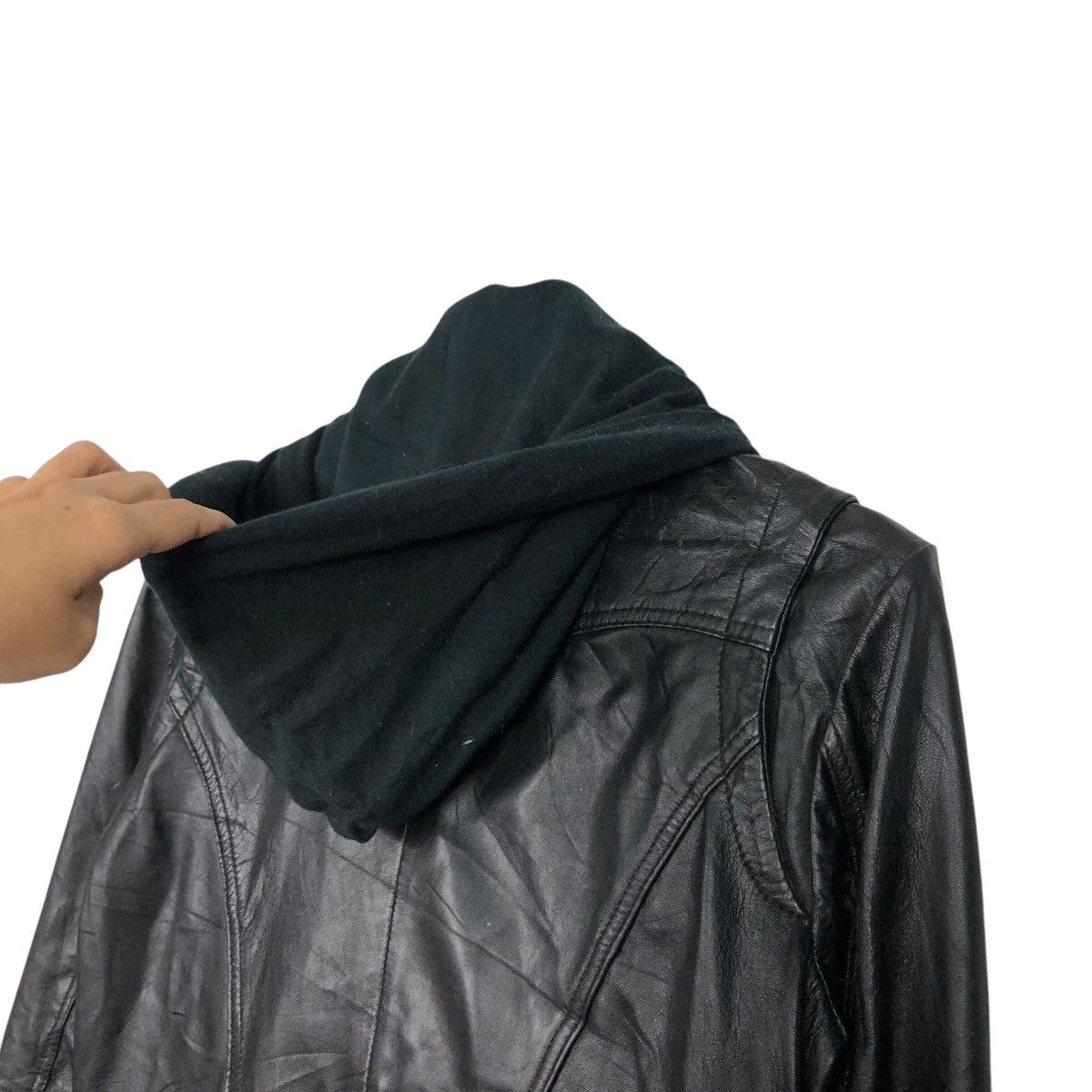 Japanese Brand 📌Cropped Biker Soft Leather Jacket Mango Streetwear Size US M / EU 48-50 / 2 - 11 Thumbnail