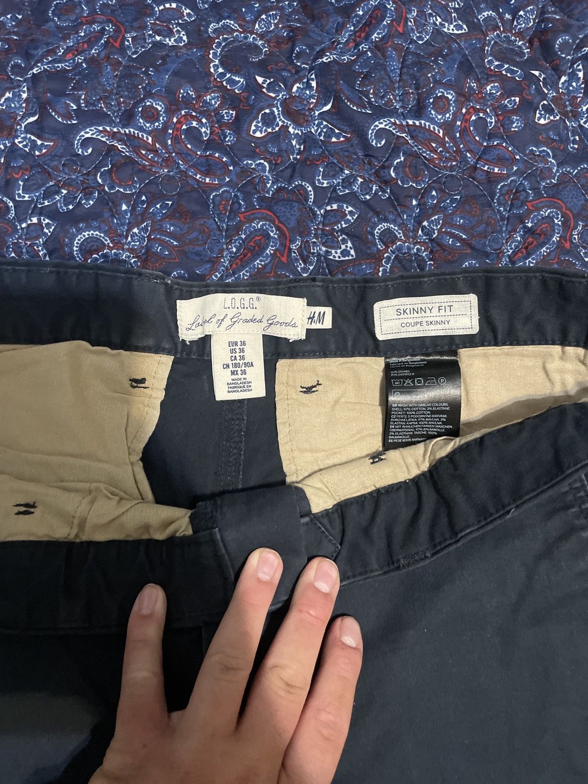 H&M H&M L.O.G.G. Skinny Fit Pants Size US 36 / EU 52 - 2 Thumbnail