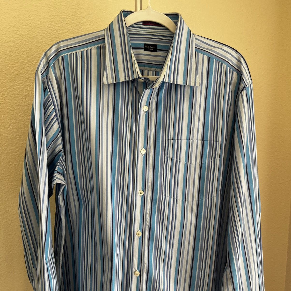 Paul Smith Paul Smith London Stripped French Cuff Button Up 17.5/44 Size US L / EU 52-54 / 3 - 2 Thumbnail
