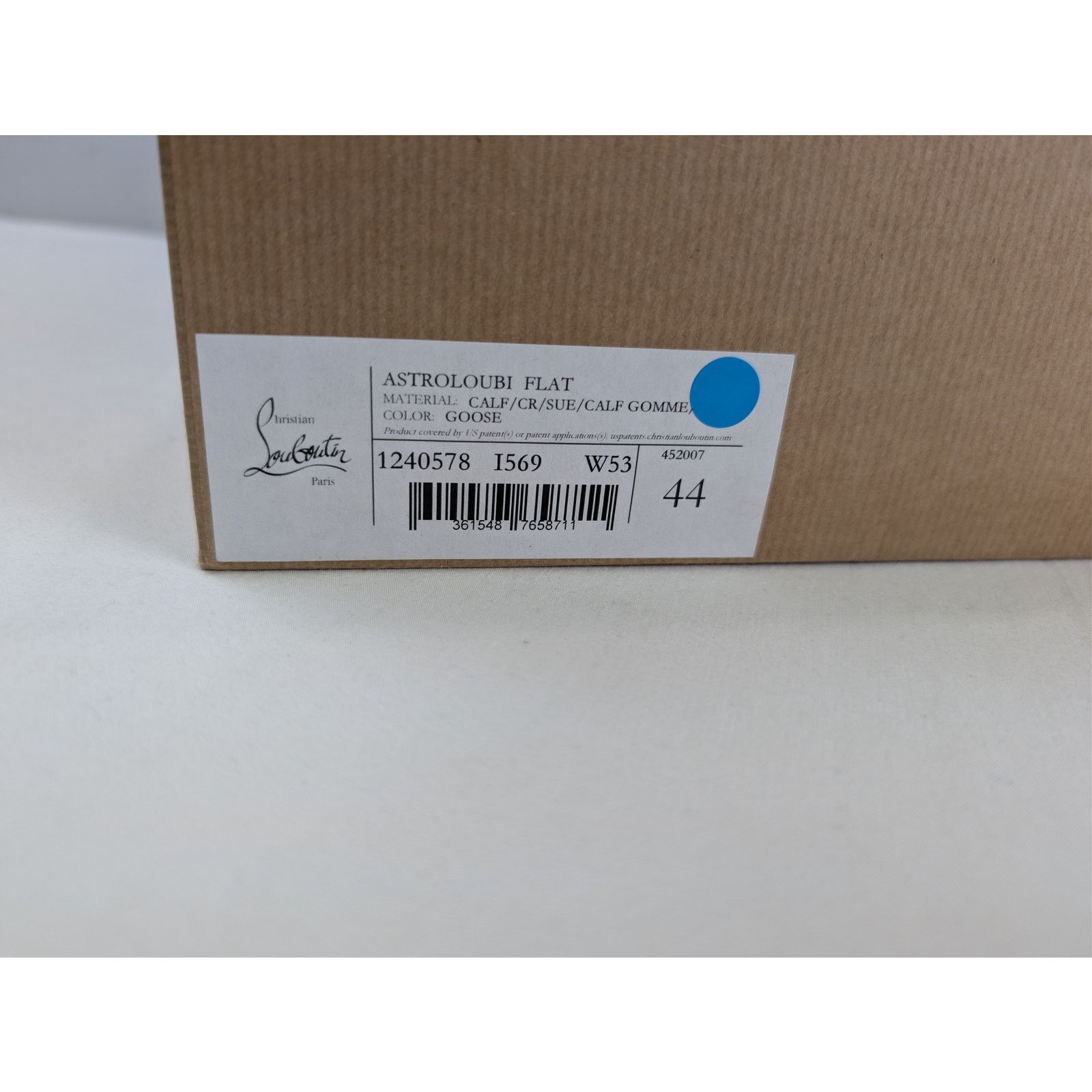 Christian Louboutin o1rshd1 Astroloubi Flat Shoe Sneakers in Grey 44 Size US 11 / EU 44 - 22 Thumbnail