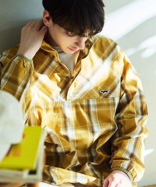 Towncraft Town Craft Snap Button Yellow Lemon Check Pullover Shirt Size US L / EU 52-54 / 3 - 1 Thumbnail