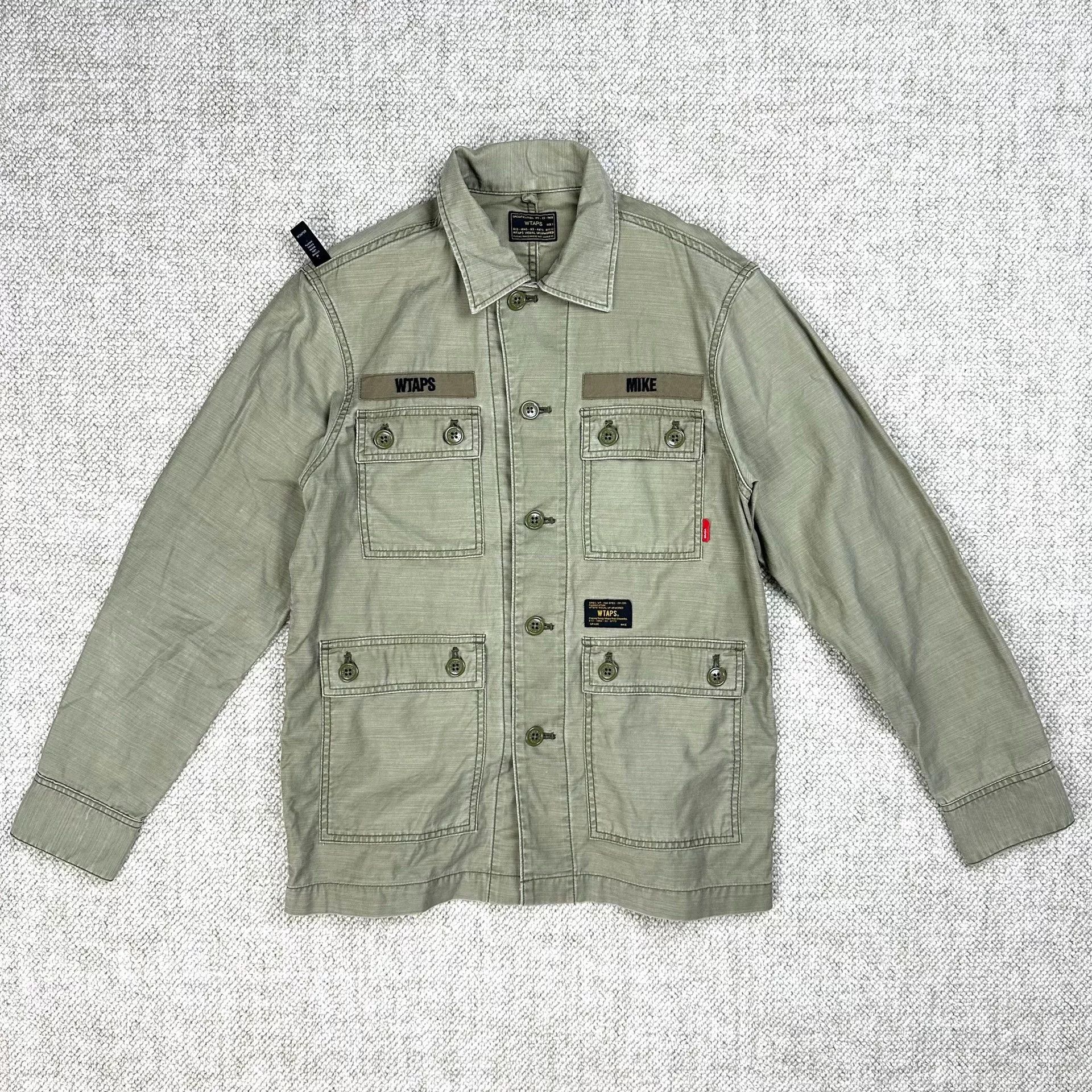 Wtaps WTAPS Olive Green Long Sleeve Shirt Size US M / EU 48-50 / 2 - 1 Thumbnail