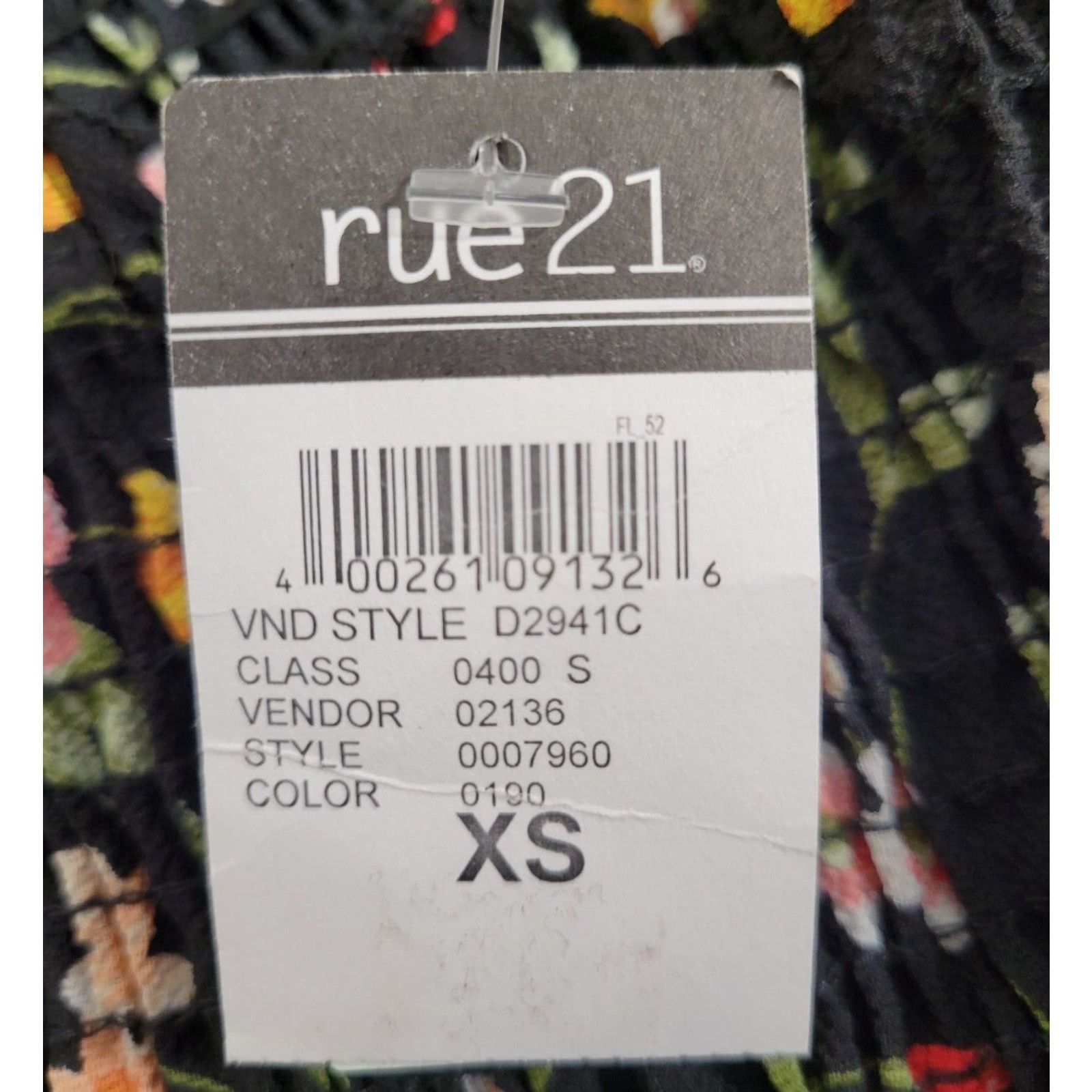 rue21 Rue21 XS Black Long Floral Black Colorful Goth Hipster Size XS / US 0-2 / IT 36-38 - 10 Thumbnail