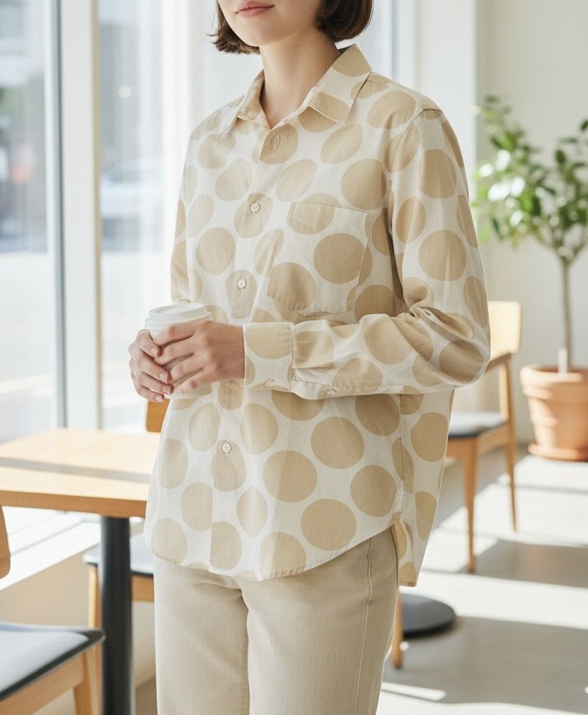 Comme des Garcons Cdg homme AD2007 polkadot button up Size US S / EU 44-46 / 1 - 2 Thumbnail