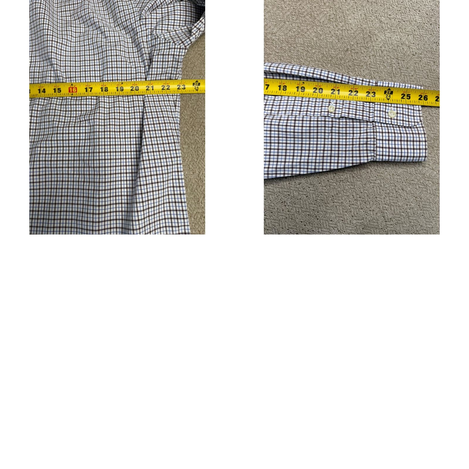 Polo Ralph Lauren Polo Ralph Lauren Mens Long Sleeve Button Down Plaid Checkered Shirt Large Blue Regular L Shirt Mens Size US L / EU 52-54 / 3 - 8 Thumbnail
