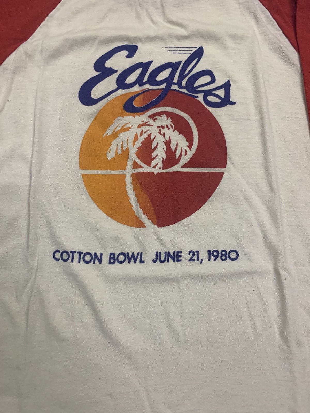 Band Tees × Vintage 1980 Eagles Long Run Cotton Bowl T- Shirt Vintage 80’s Size US M / EU 48-50 / 2 - 3 Thumbnail