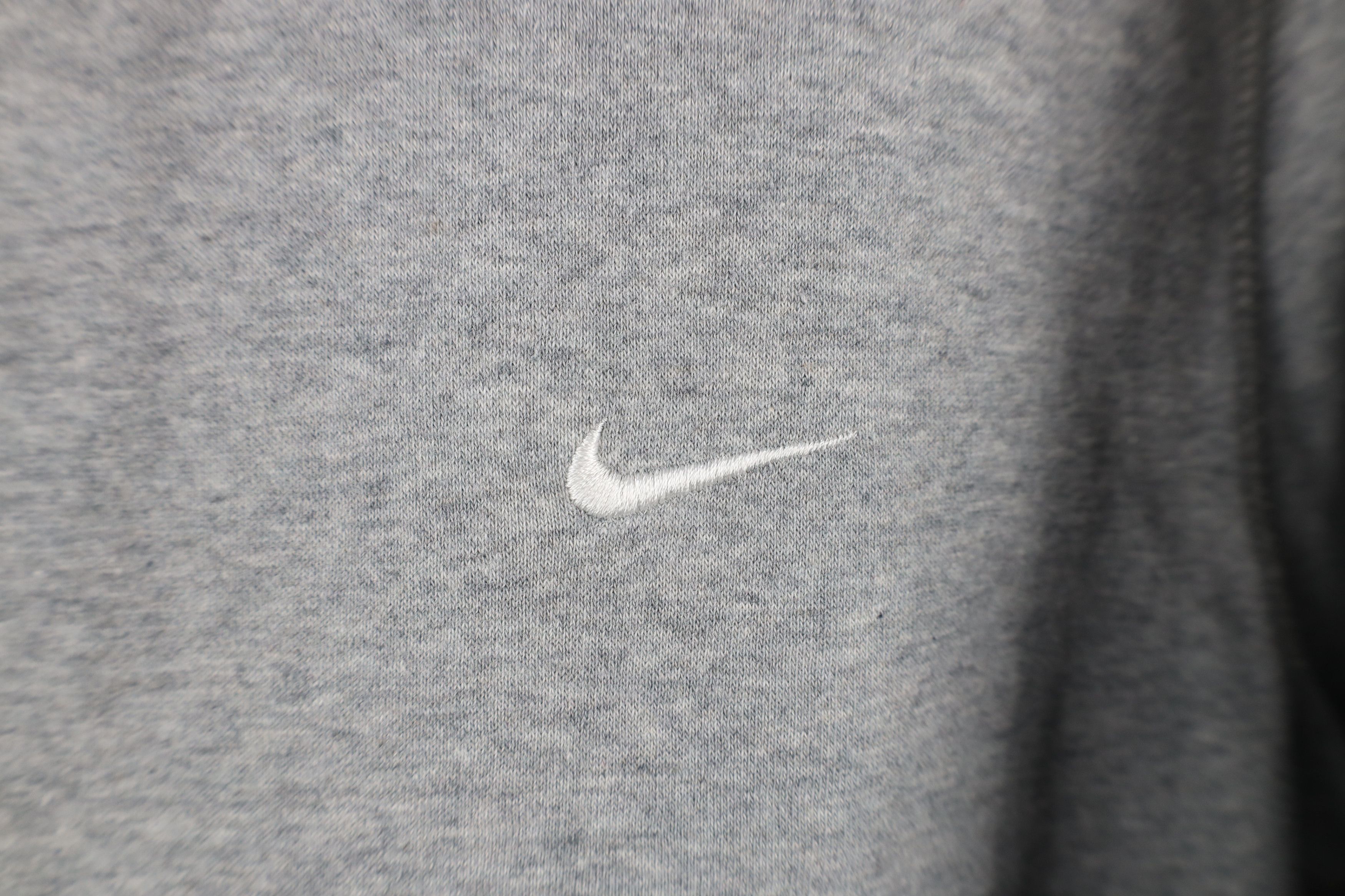 Nike × Vintage Vintage Y2K Nike Scott Mini Swoosh Hoodie Sweatshirt Gray Size US L / EU 52-54 / 3 - 4 Thumbnail