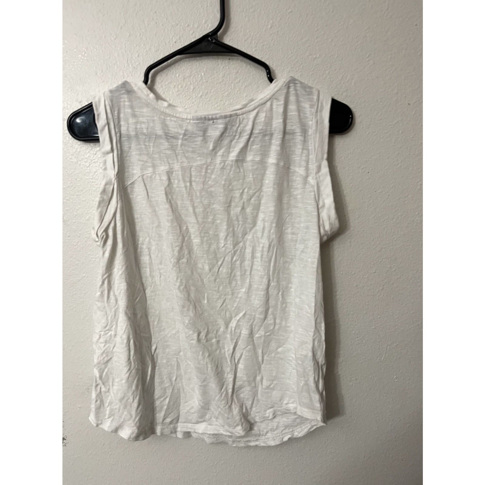 Loft VINTAGE LOFT Blouse Shirt Womens Sleeveless Cotton Tank Top Embroidered White P2XS Adult Petite White Embroidered Tank Top 90s? Size XXS / US 00 / IT 34 - 3 Thumbnail