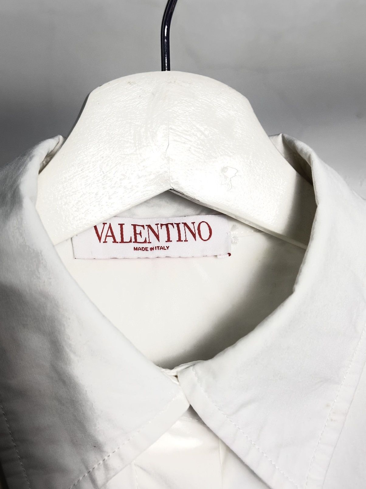 Valentino Valentino Compact Poplin Shirt Size S / US 4 / IT 40 - 3 Thumbnail