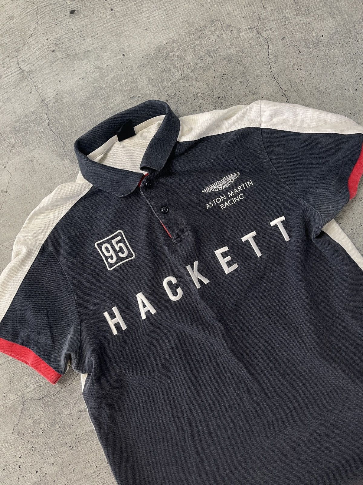 Hackett Vintage Hackett Aston Martin Racing Polo Shirt Tee Size US M / EU 48-50 / 2 - 2 Thumbnail