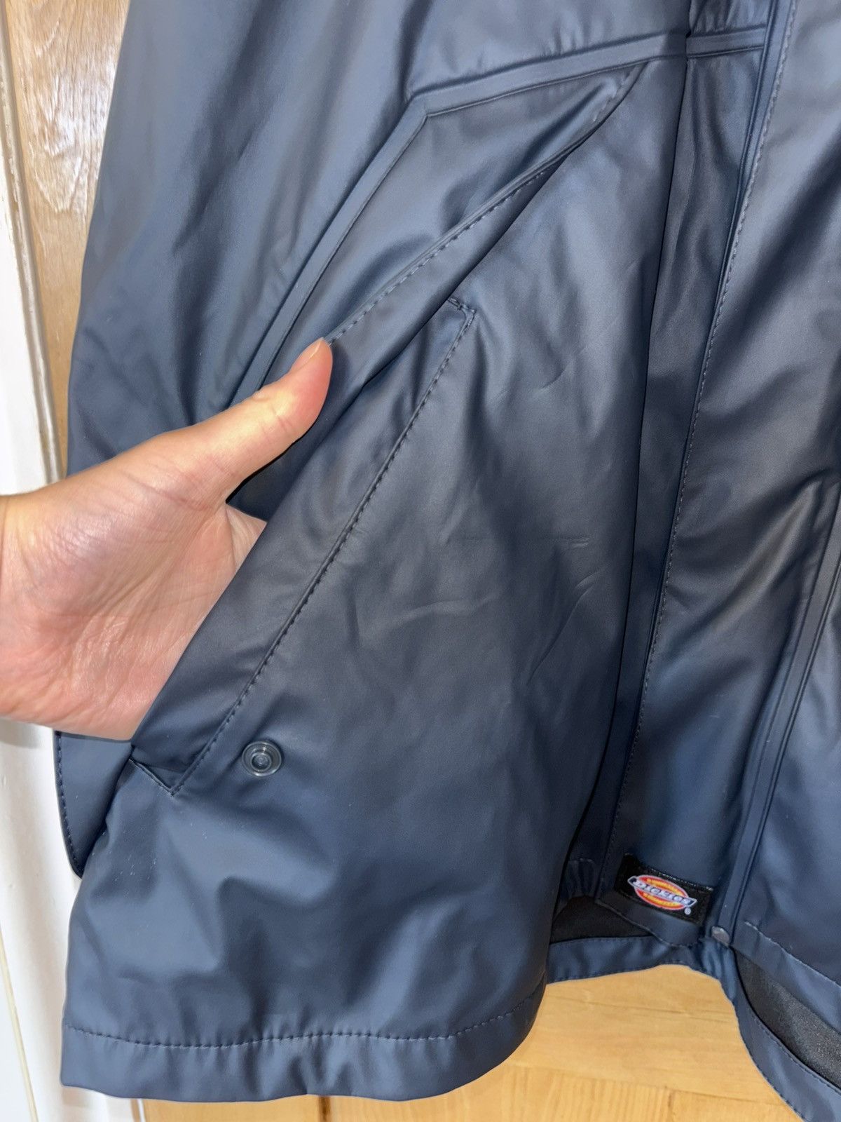 Dickies Dickies Men’s Hooded Waterproof Coat/Parka Navy Blue SizeXL Size US XL / EU 56 / 4 - 7 Thumbnail