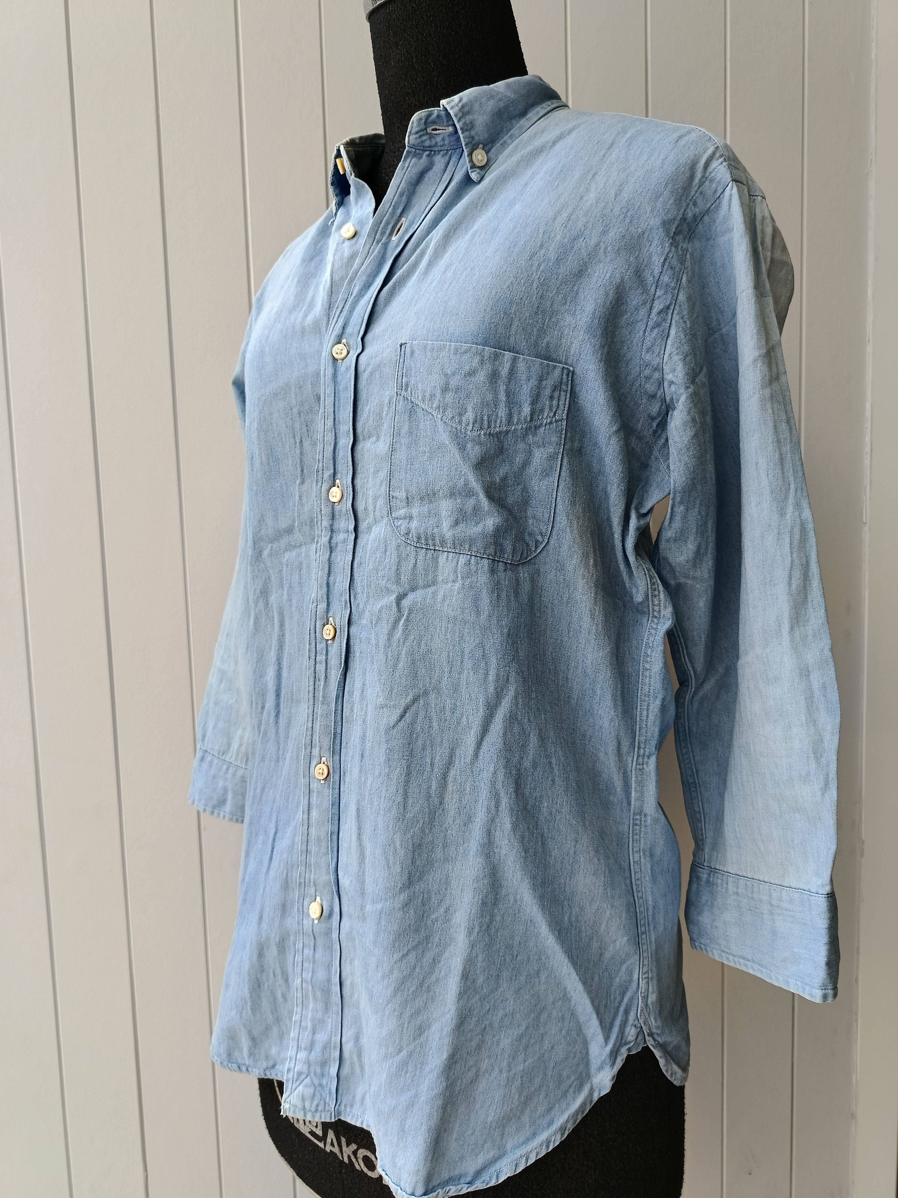BEAUTY&YOUTH × United Arrows UNITED ARROWS Beauty Youth denim chambray faded shirt Size US M / EU 48-50 / 2 - 1 Thumbnail