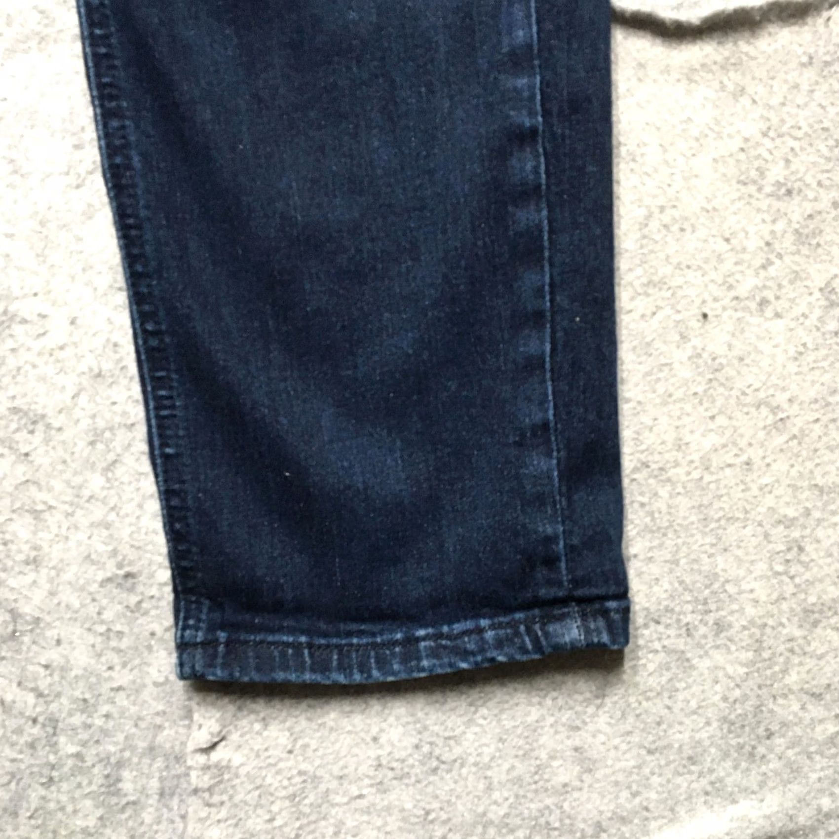Vintage Barbell Apparel Jeans Mens 34x32 Dark Blue Straight Athletic Fit Stretch Denim Size US 34 / EU 50 - 2 Thumbnail
