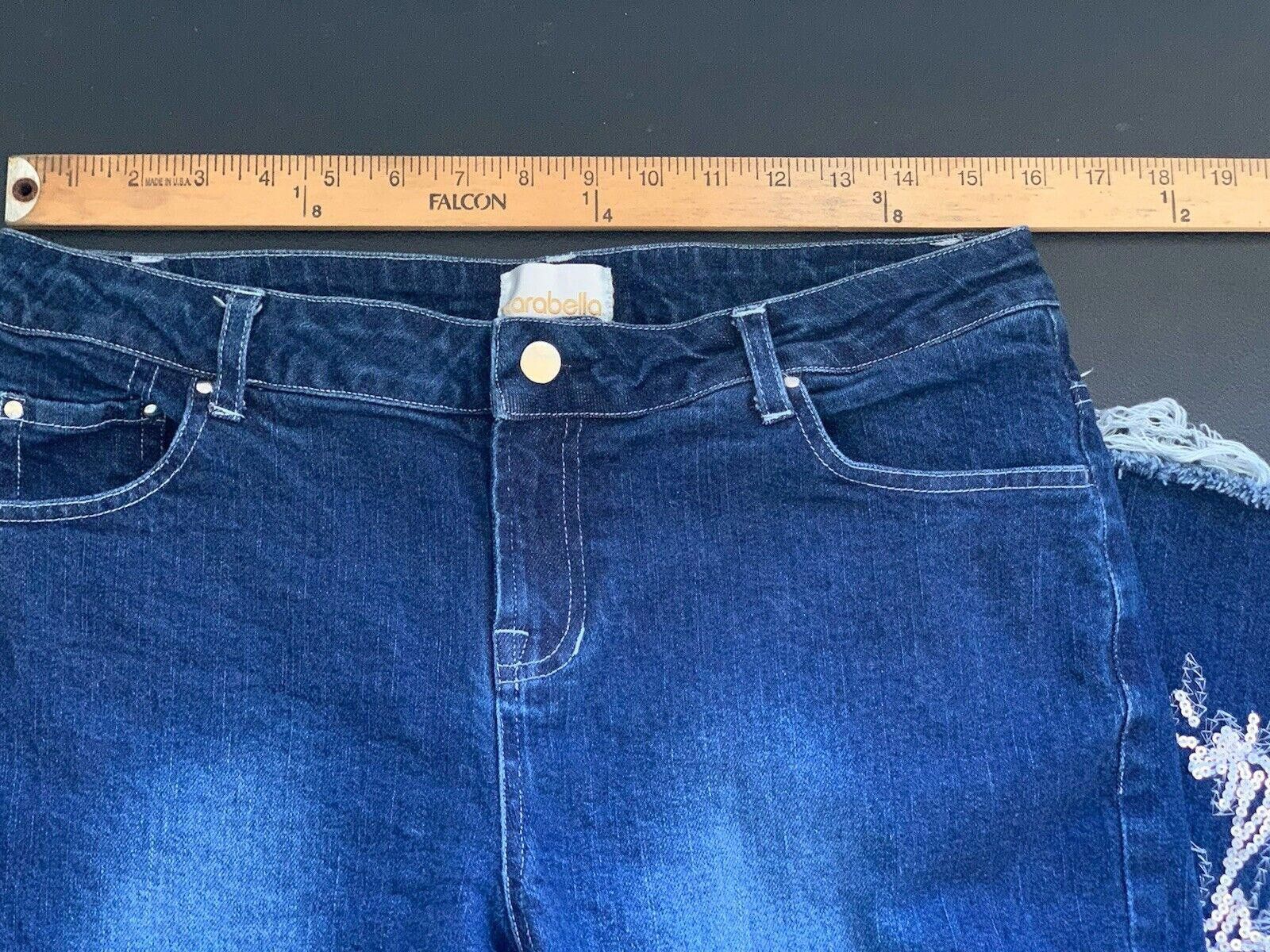 Cosabella CARABELLA Embroidered Stretch Jeans SZ 10 Stretch Size 32" / US 10 / IT 46 - 5 Thumbnail