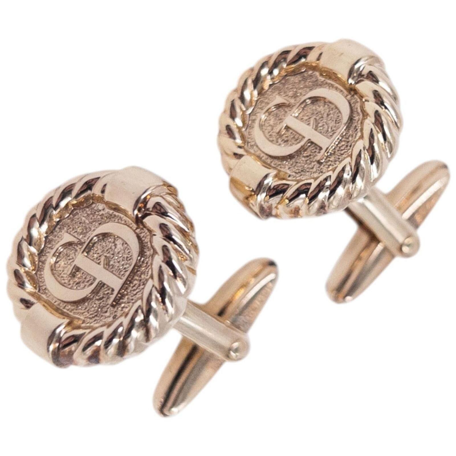 Dior Vintage 90s Dior Embossed Cufflinks Size ONE SIZE - 3 Thumbnail